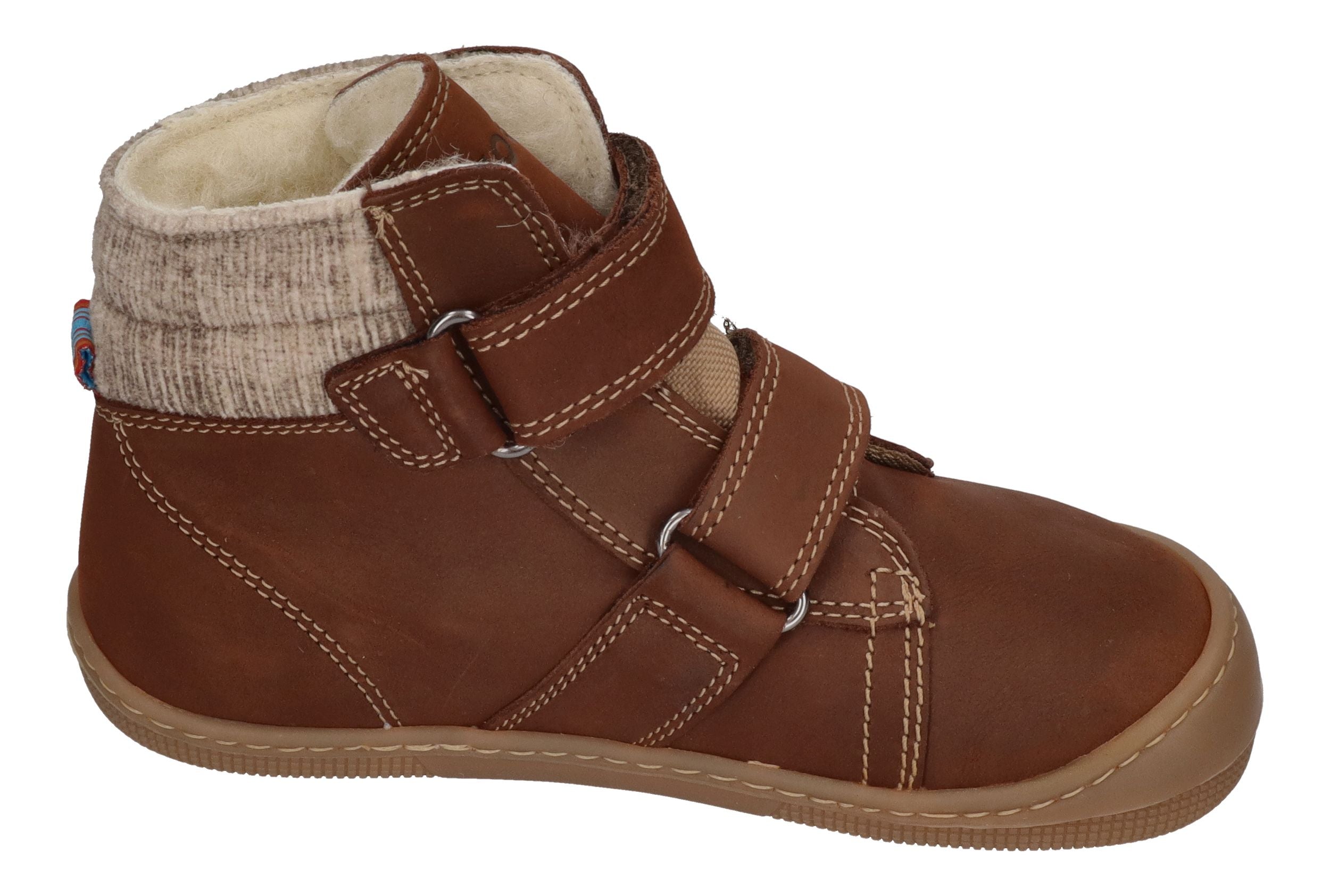 KOEL Barefoot Kinderstiefel - DEAN 2.0 WP WOOL - chocolate
