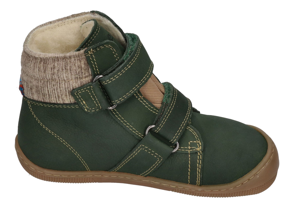 KOEL Barefoot Kinderstiefel - DEAN 2.0 WP WOOL - green