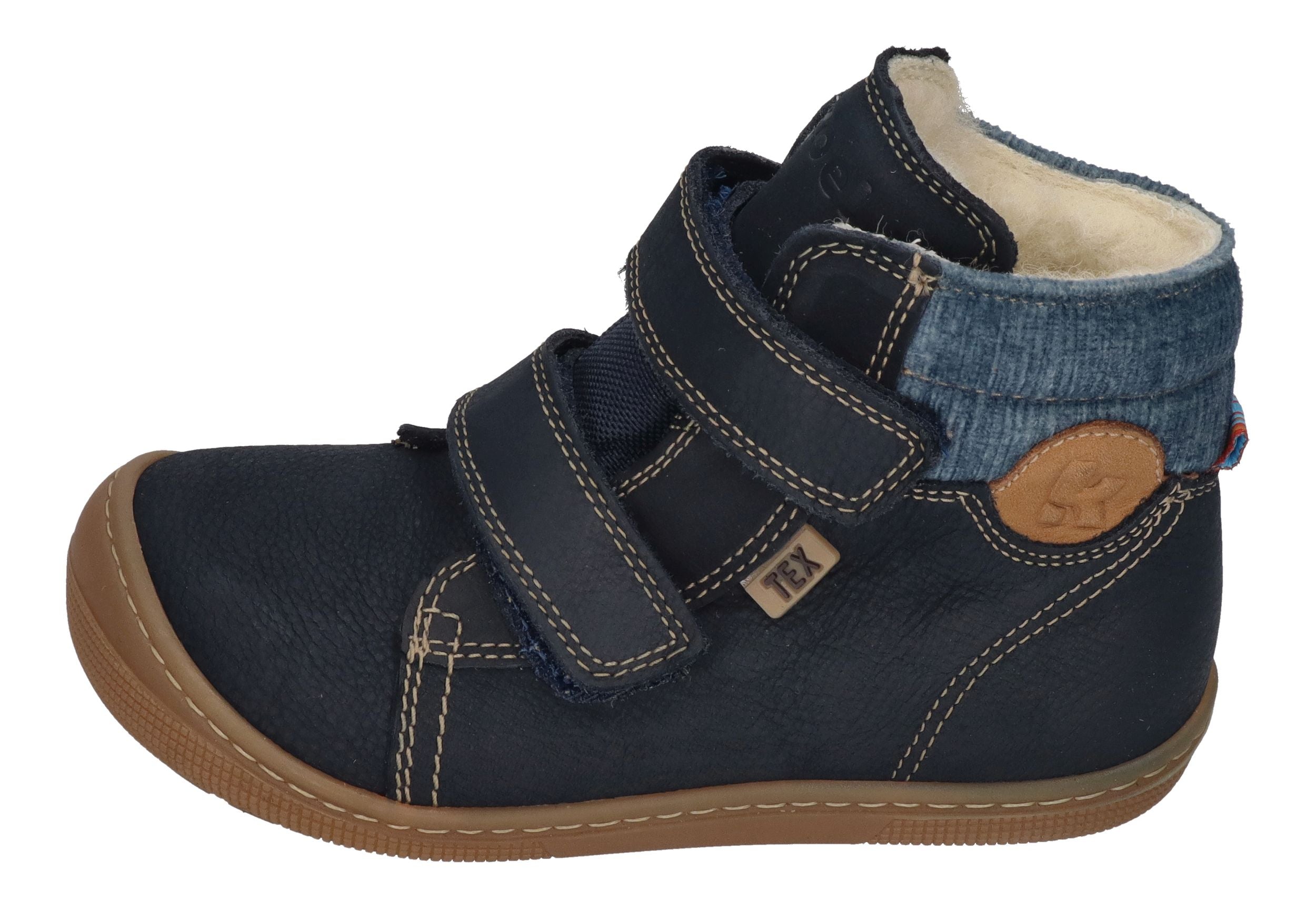 KOEL Barefoot Kinderstiefel - DEAN 2.0 WP WOOL - navy
