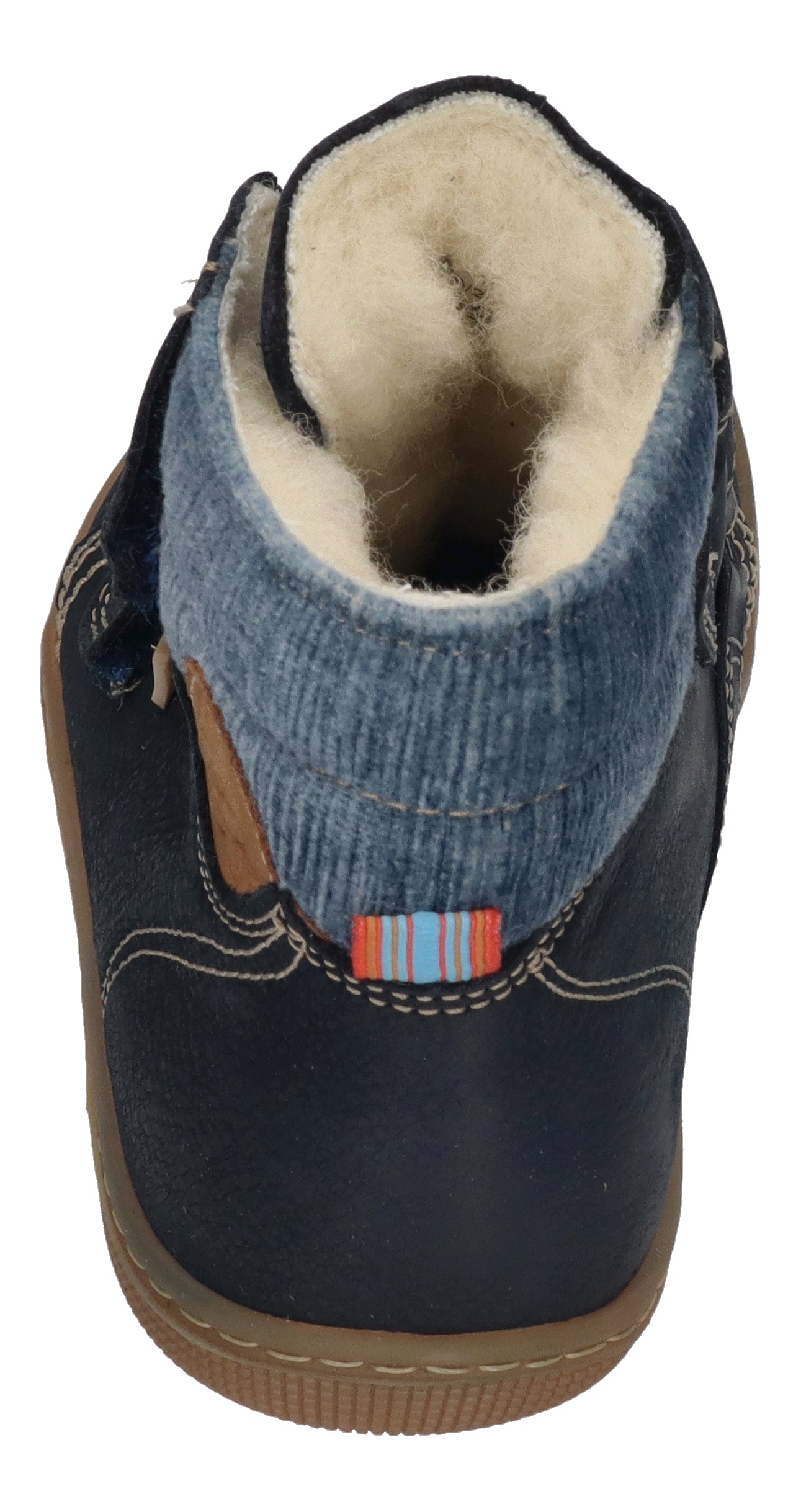 KOEL Barefoot Kinderstiefel - DEAN 2.0 WP WOOL - navy