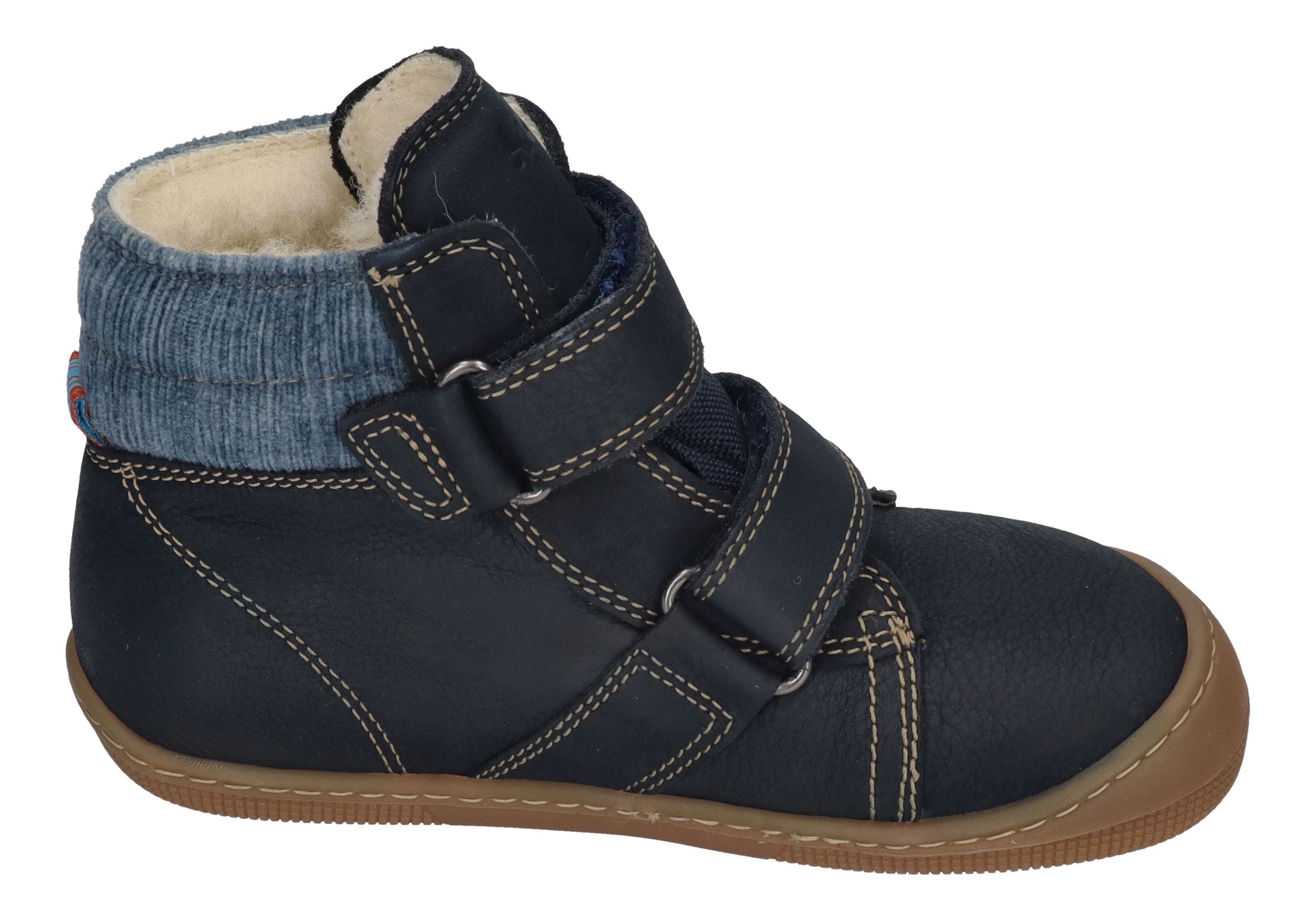 KOEL Barefoot Kinderstiefel - DEAN 2.0 WP WOOL - navy