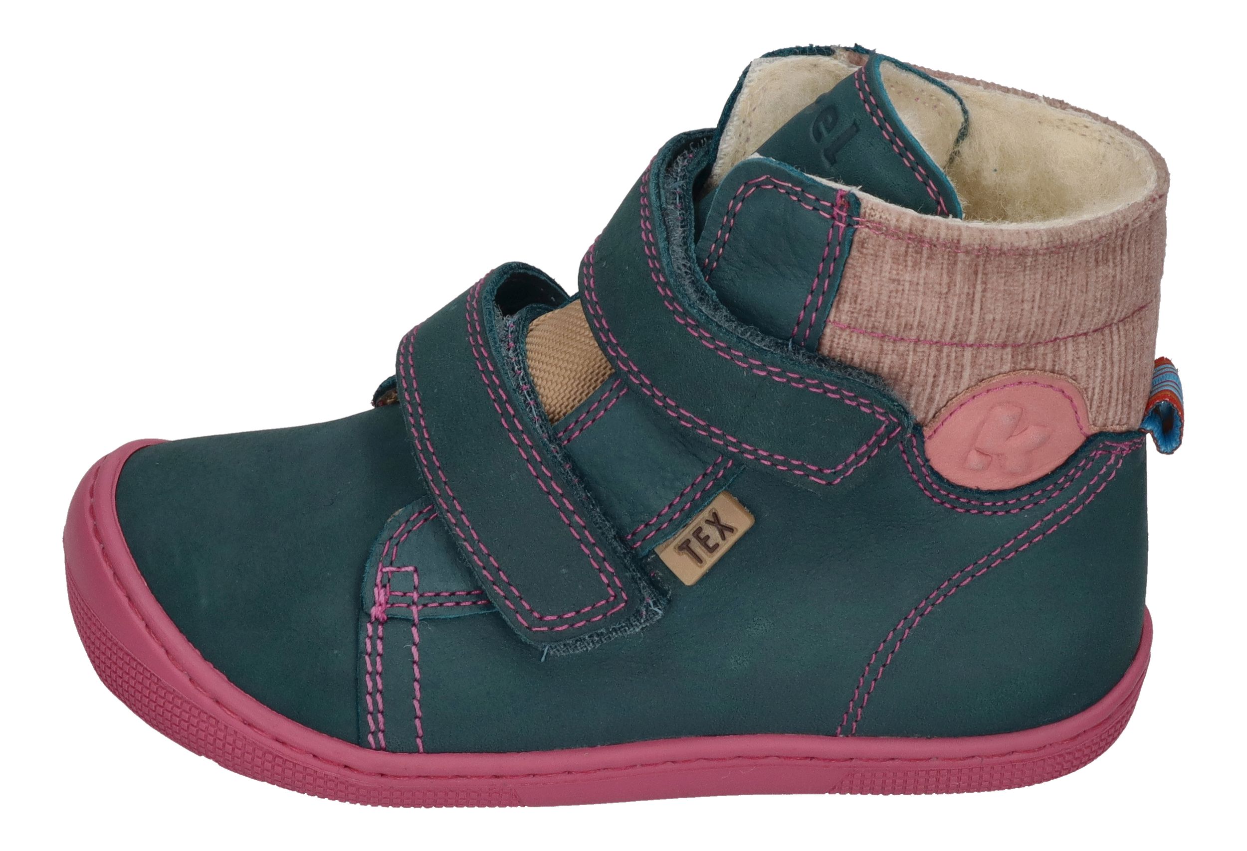 KOEL Barefoot Kinderstiefel - DEAN 2.0 WP WOOL - turquoise