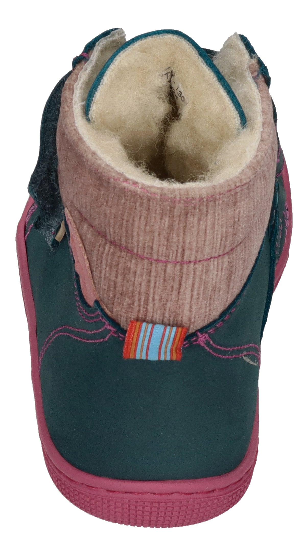 KOEL Barefoot Kinderstiefel - DEAN 2.0 WP WOOL - turquoise