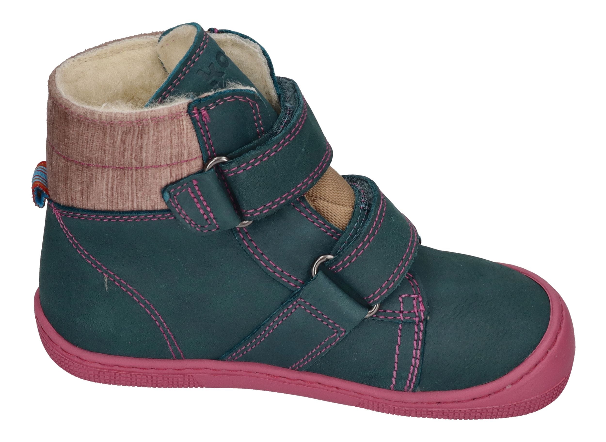 KOEL Barefoot Kinderstiefel - DEAN 2.0 WP WOOL - turquoise
