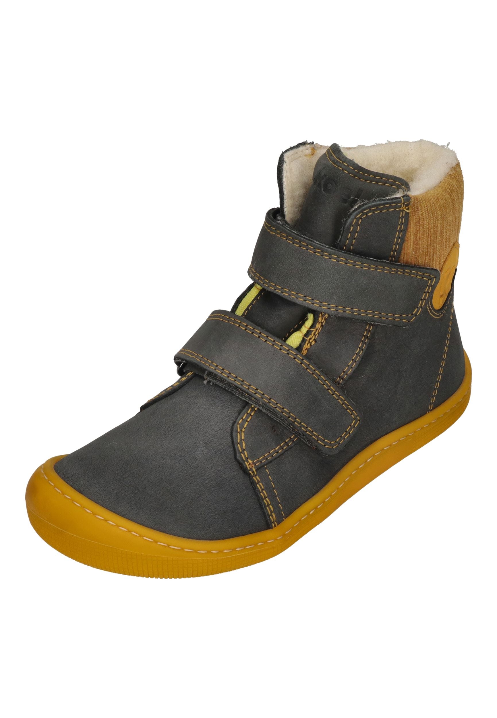 KOEL Barefoot Kinderstiefel - DEAN WOOL - dark grey