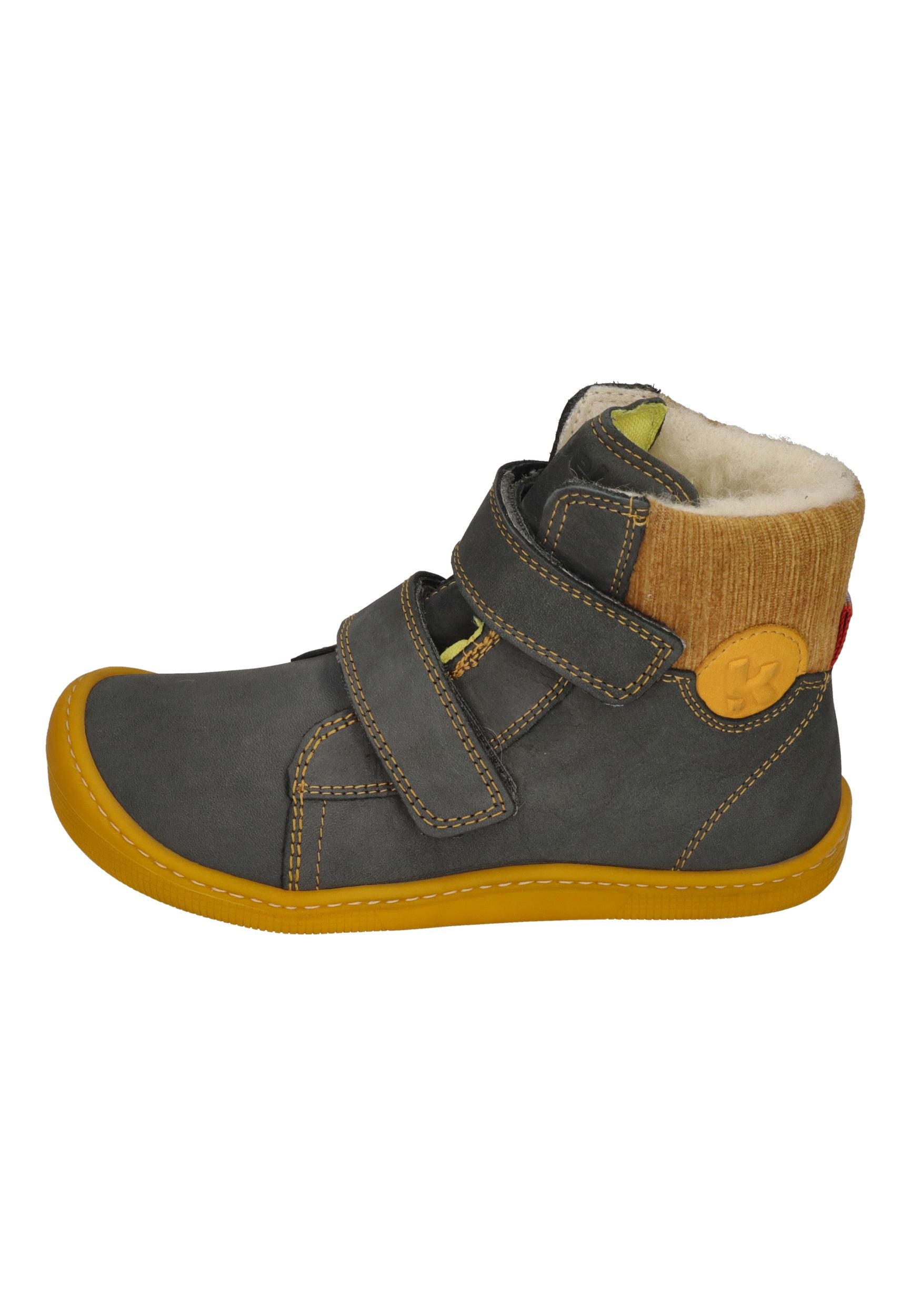 KOEL Barefoot Kinderstiefel - DEAN WOOL - dark grey