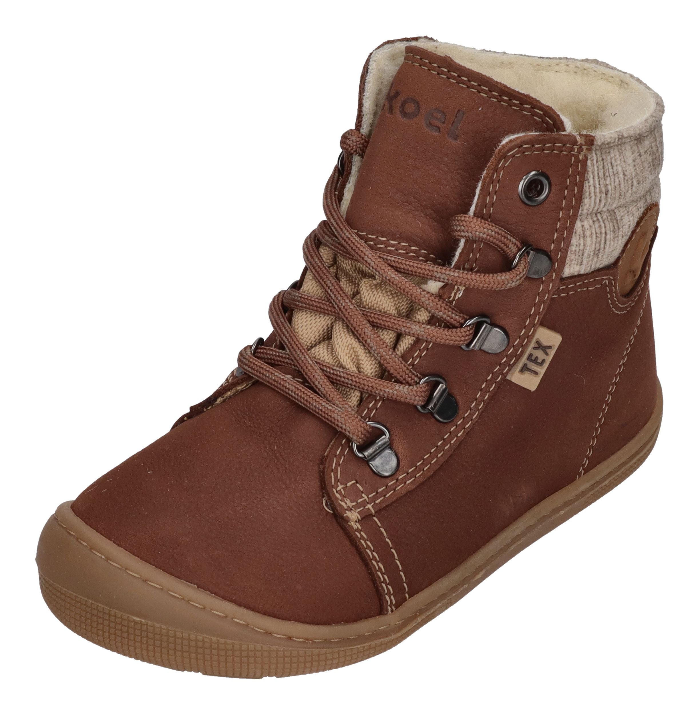 KOEL Barefoot Kinderstiefel DEEMER 2.0 WP WOOL chocolate