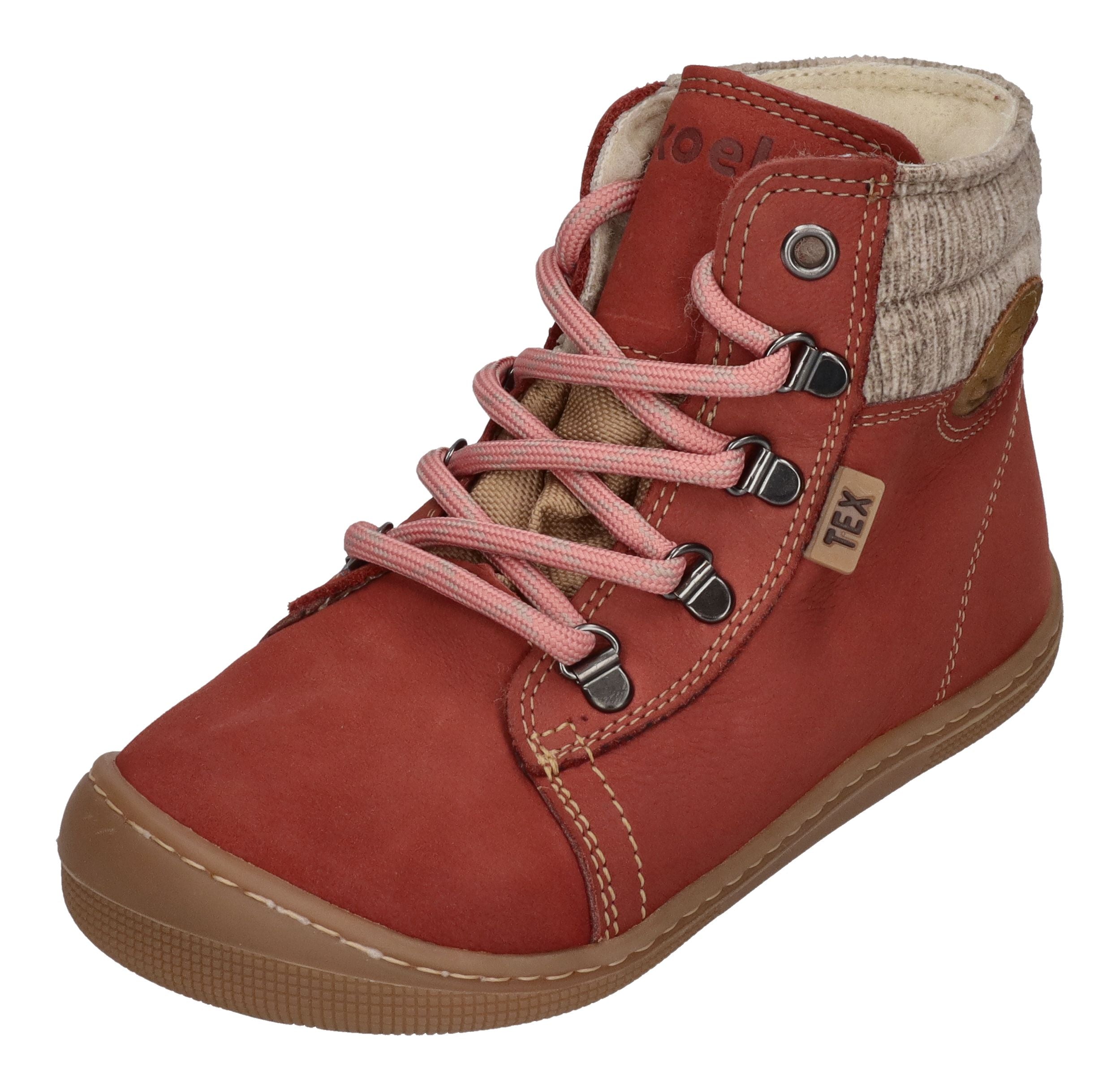 KOEL Barefoot Kinderstiefel DEEMER 2.0 WP WOOL old pink