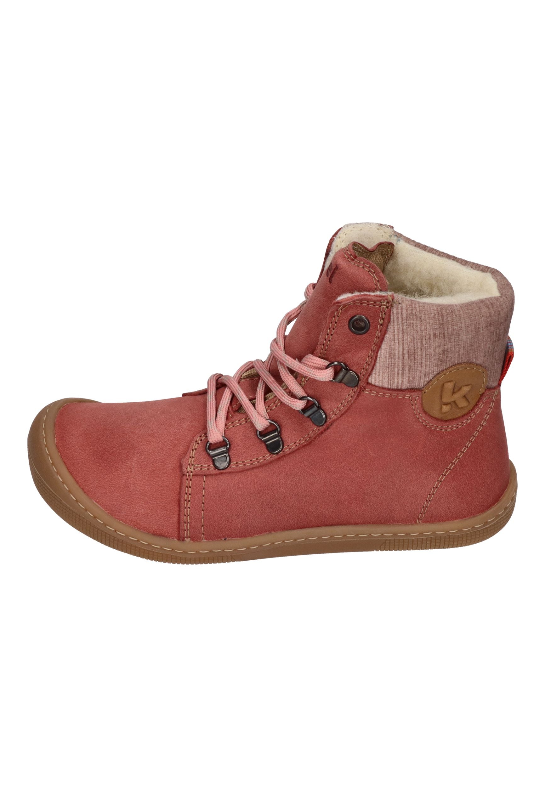 KOEL Barefoot Kinderstiefel - DEEMER WOOL 07T025 - old pink