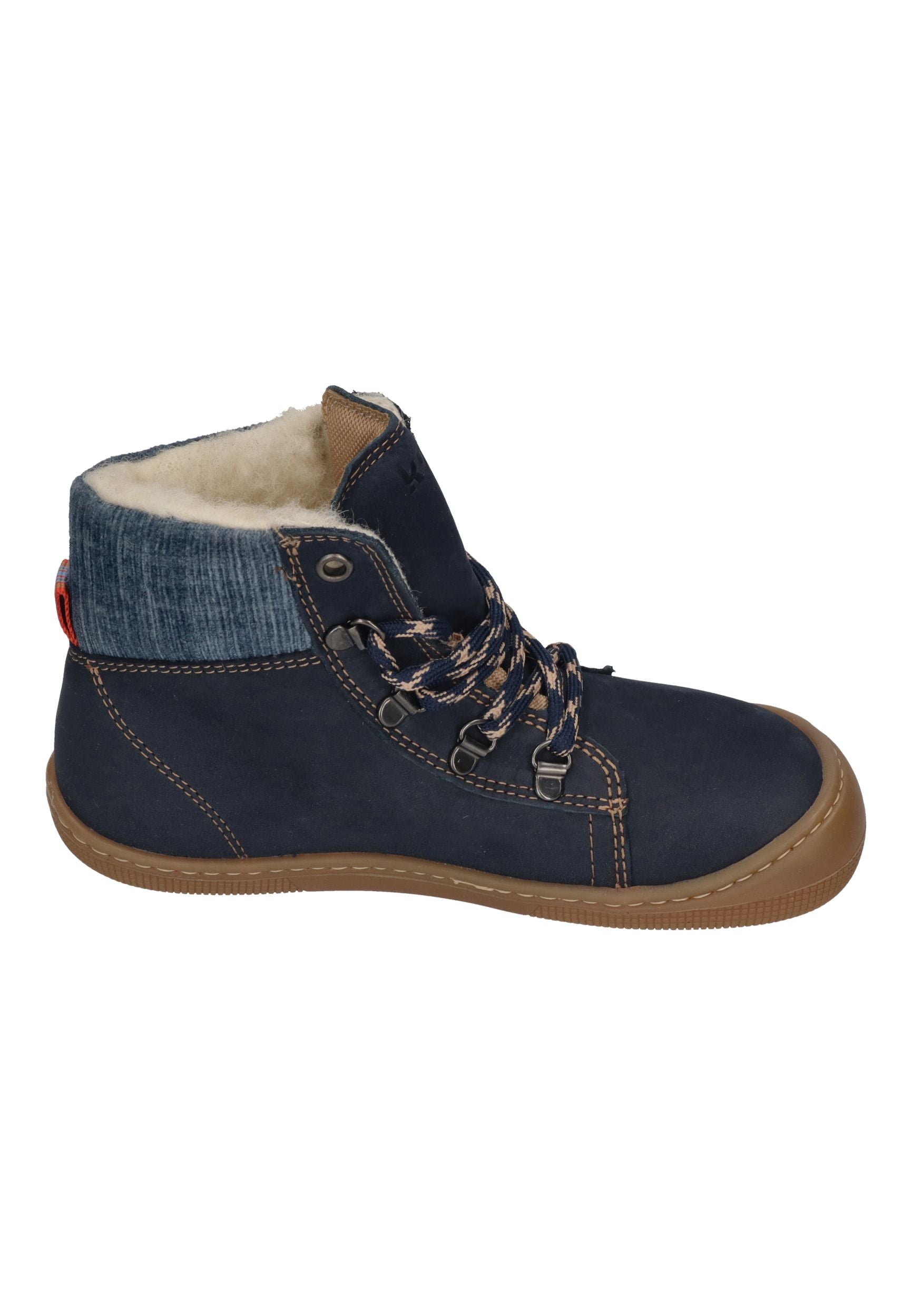 KOEL Barefoot Kinderstiefel - DEEMER WOOL - navy