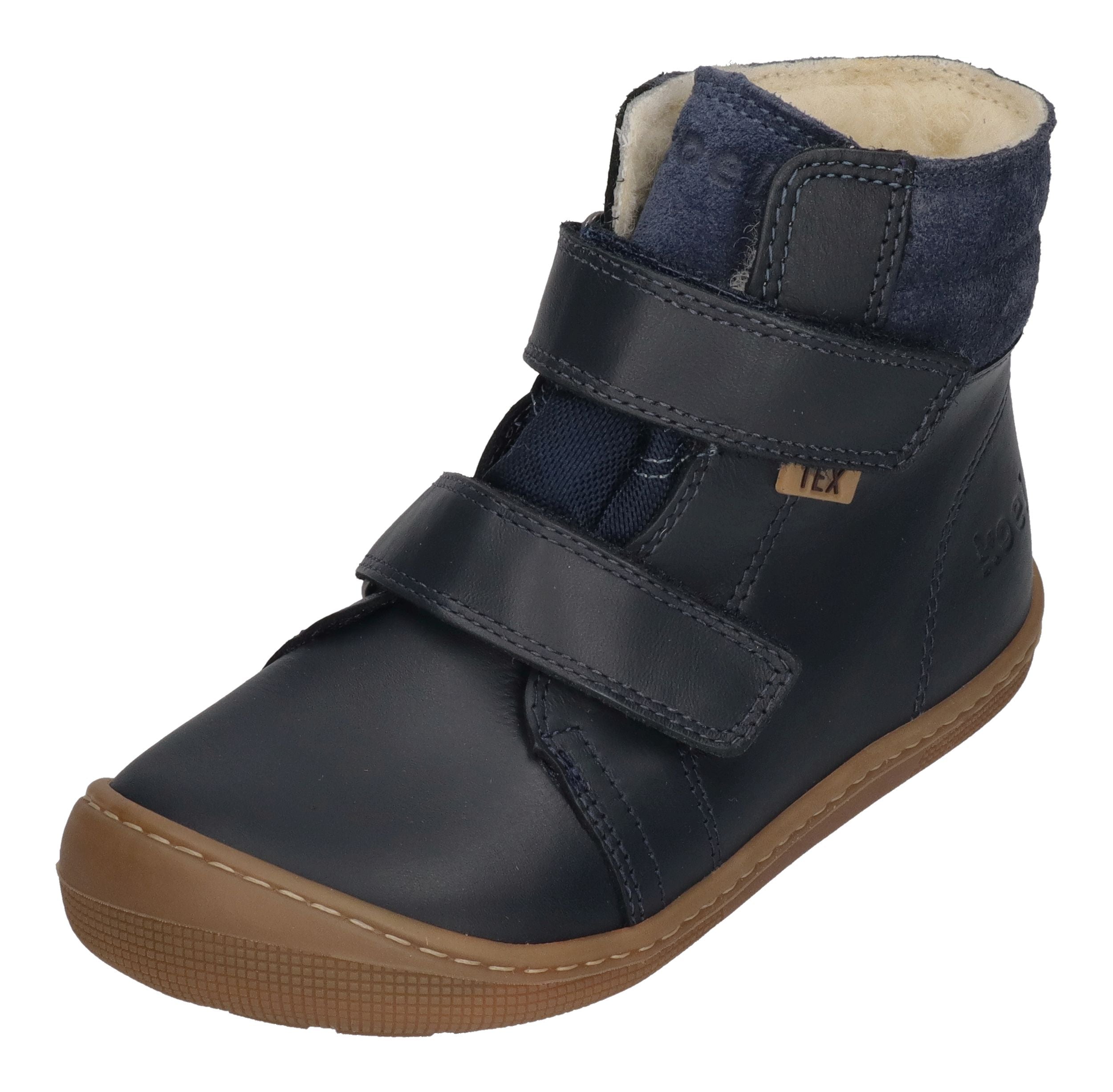 KOEL Barefoot Kinderstiefel - DEMIL NAPA WP WOOL - blue