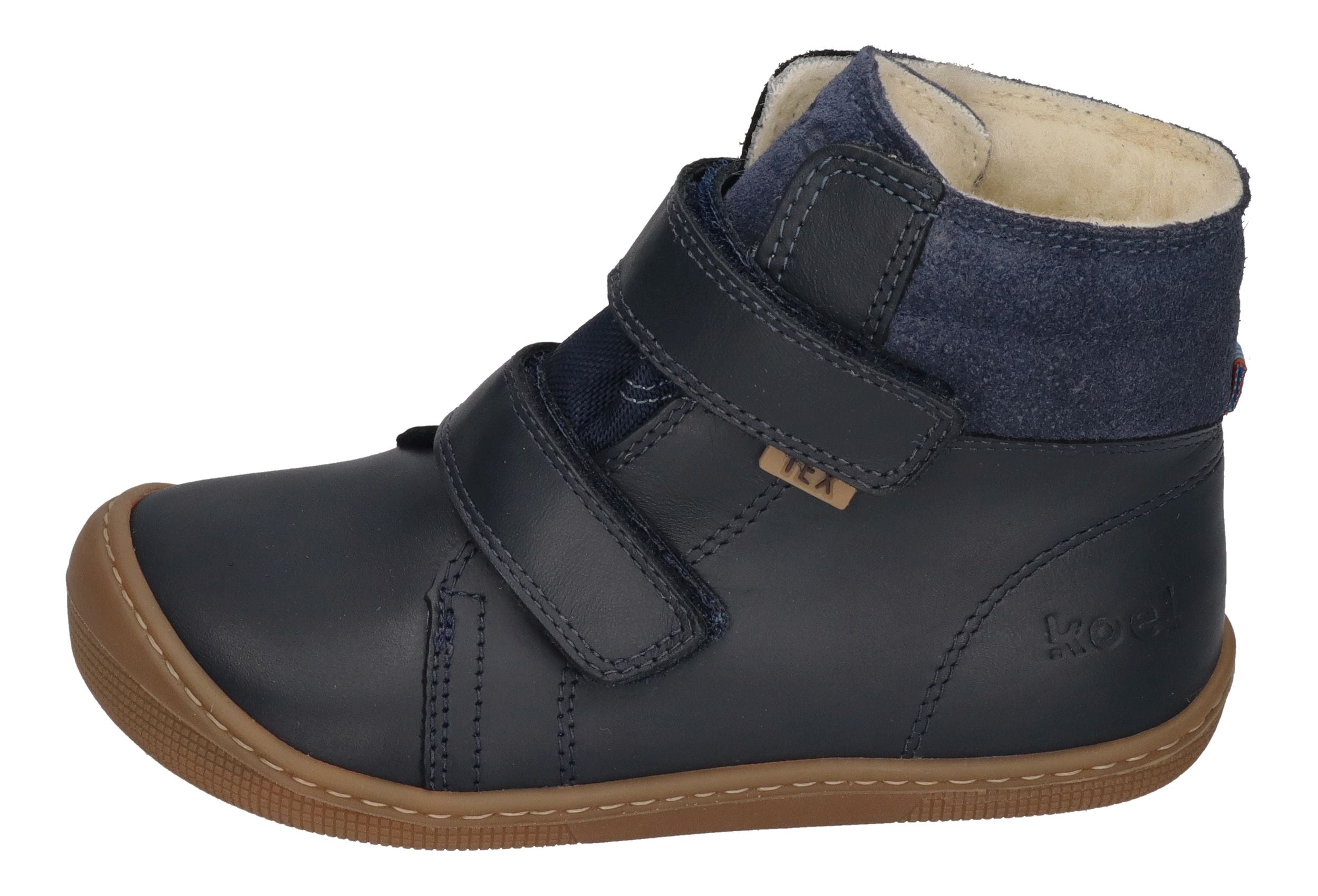 KOEL Barefoot Kinderstiefel - DEMIL NAPA WP WOOL - blue