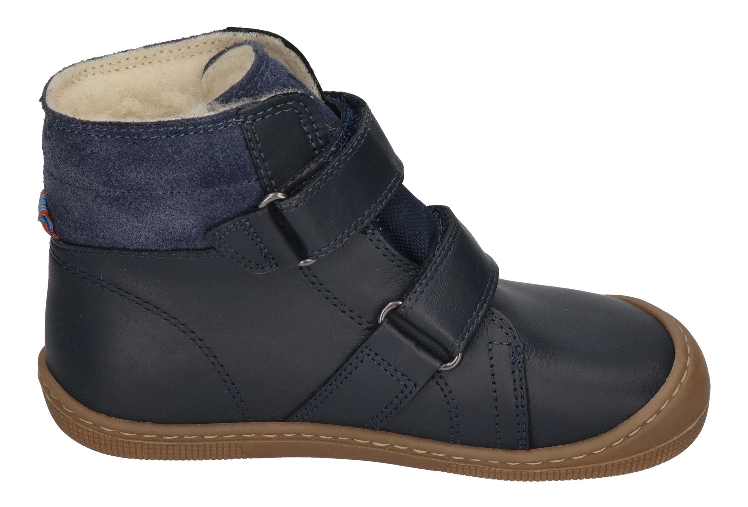 KOEL Barefoot Kinderstiefel - DEMIL NAPA WP WOOL - blue