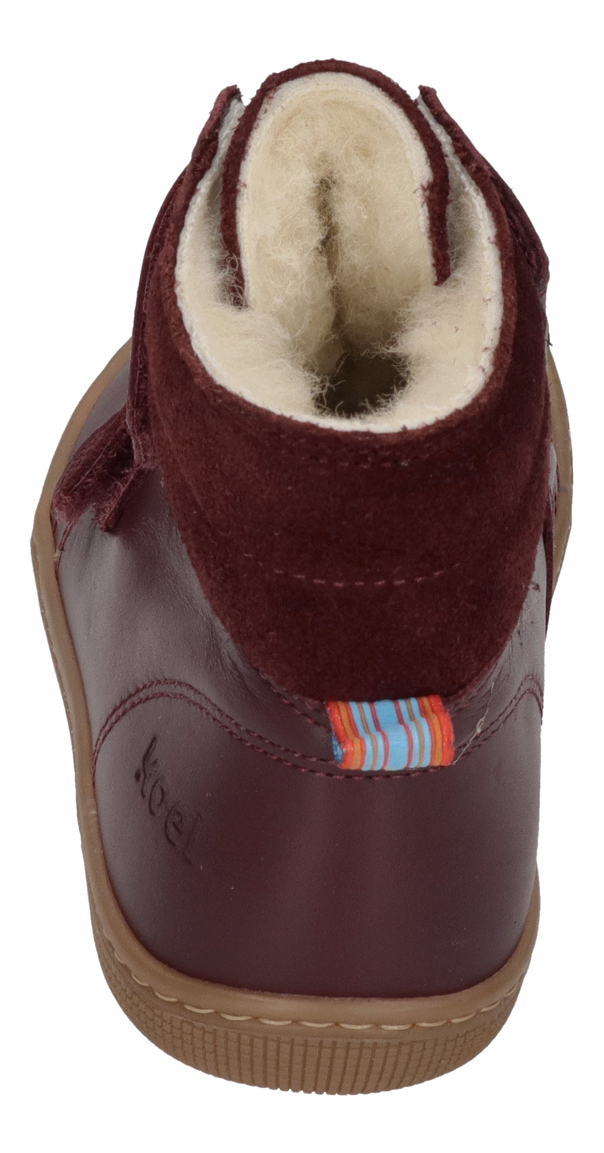 KOEL Barefoot Kinderstiefel - DEMIL NAPA WP WOOL - bordo