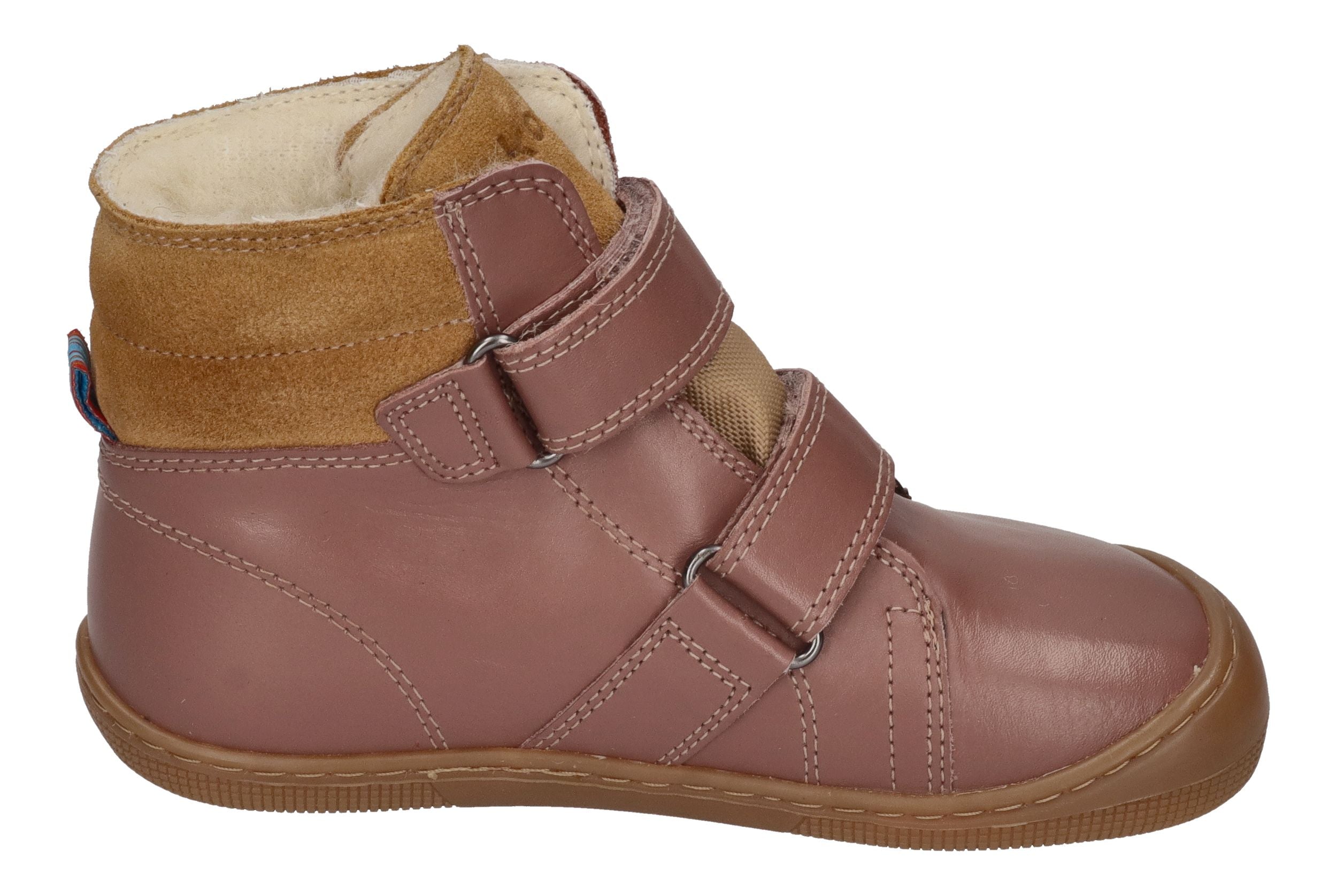 KOEL Barefoot Kinderstiefel - DEMIL NAPA WP WOOL - old rose