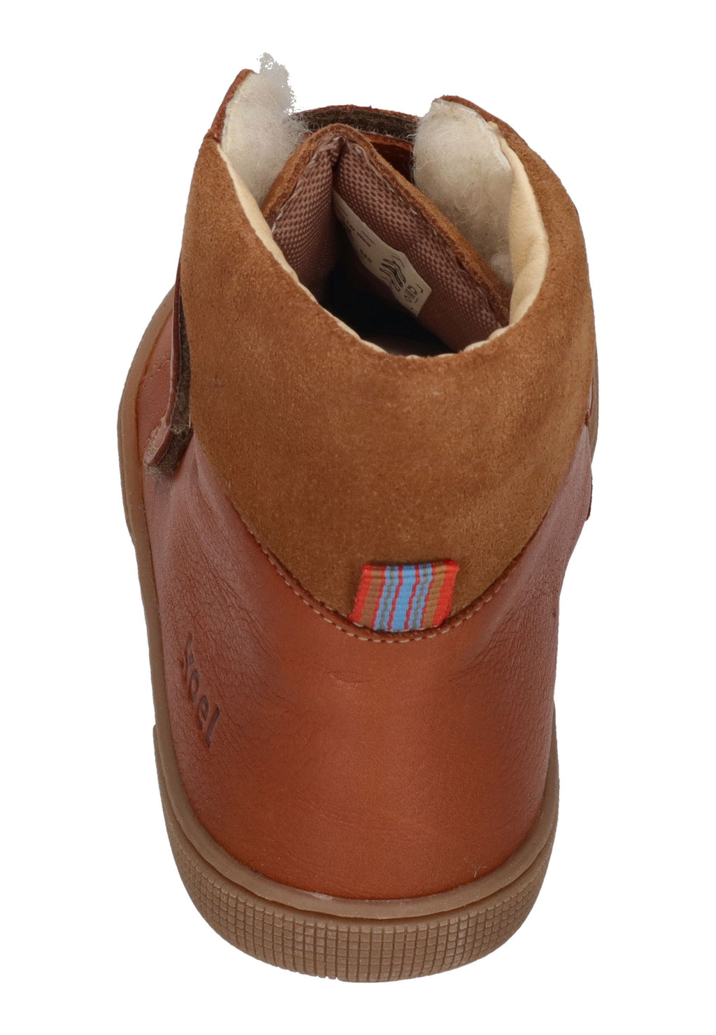 KOEL Barefoot Kinderstiefel - EMIL NAPA WOOL 08T - cognac