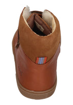KOEL Barefoot Kinderstiefel - EMIL NAPA WOOL 08T - cognac