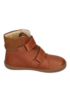 KOEL Barefoot Kinderstiefel - EMIL NAPA WOOL 08T - cognac