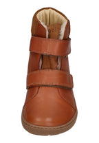 KOEL Barefoot Kinderstiefel - EMIL NAPA WOOL 08T - cognac