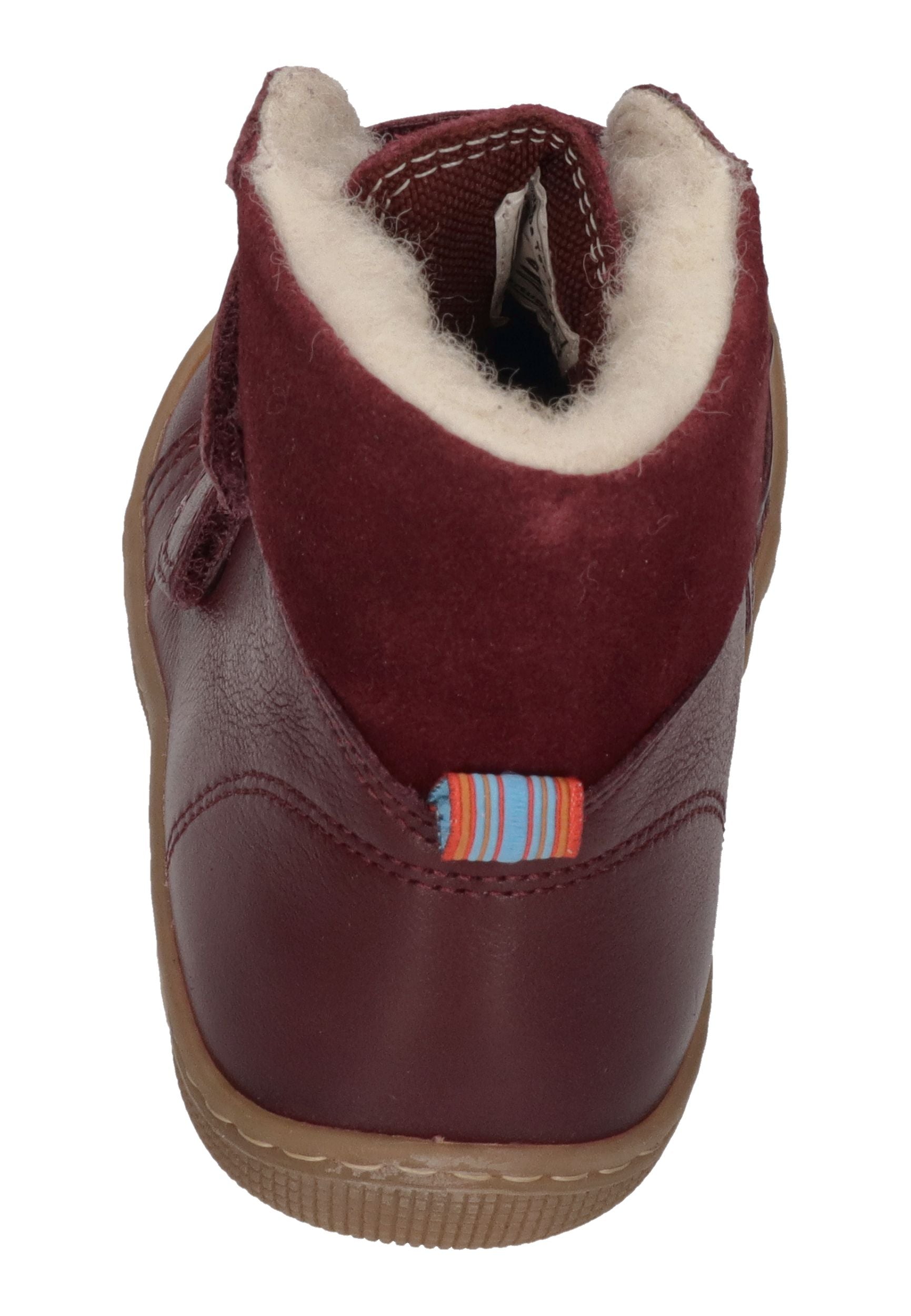 KOEL Barefoot Kinderstiefel - EMIL NAPA WOOL - bordo