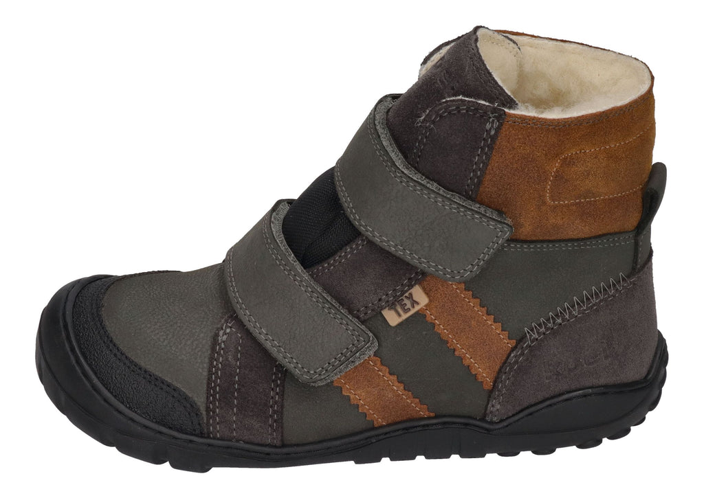 KOEL Barefoot Teenager Stiefel MILO 2.0 HYDRO WP dark grey
