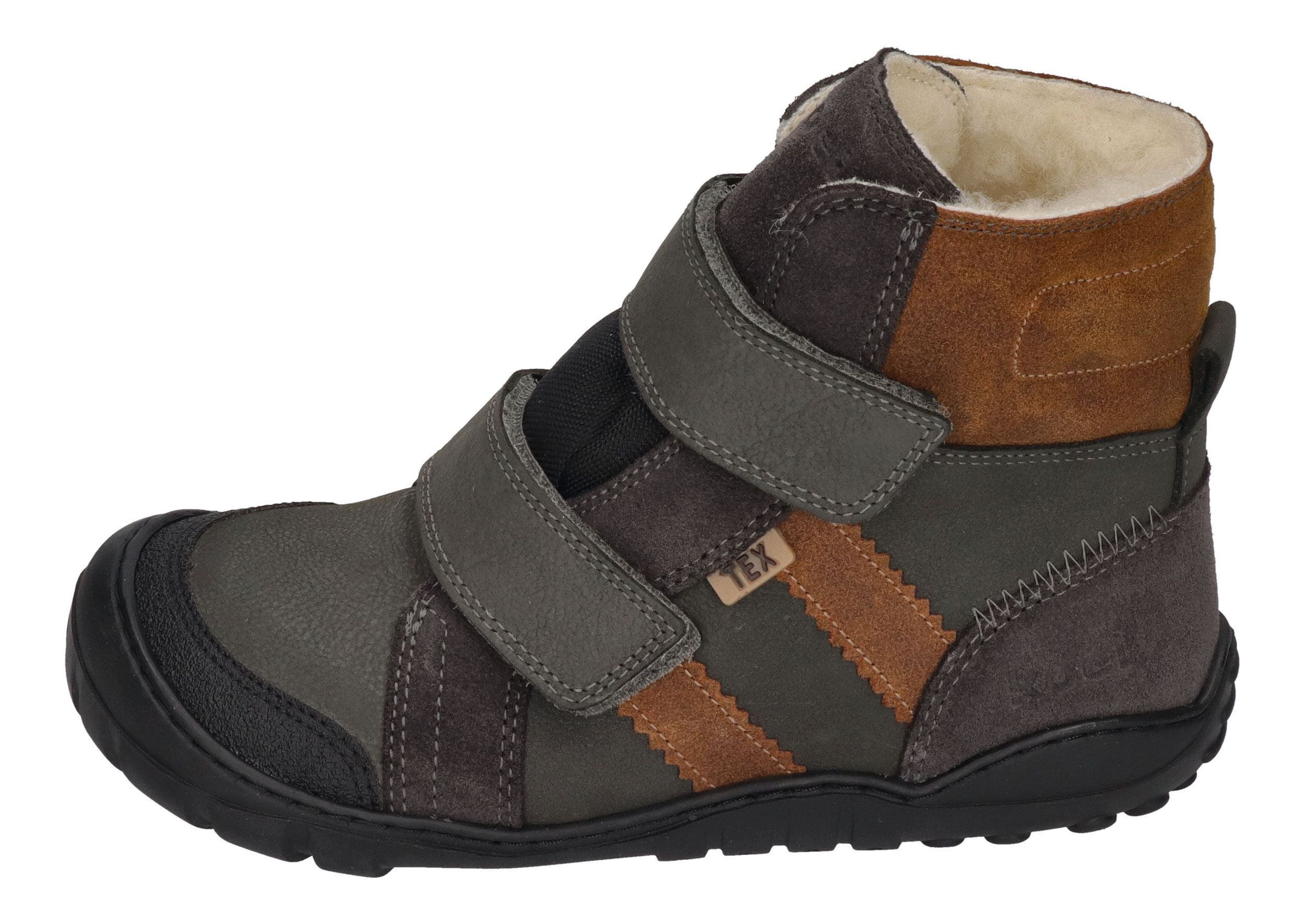 KOEL Barefoot Teenager Stiefel MILO 2.0 HYDRO WP dark grey