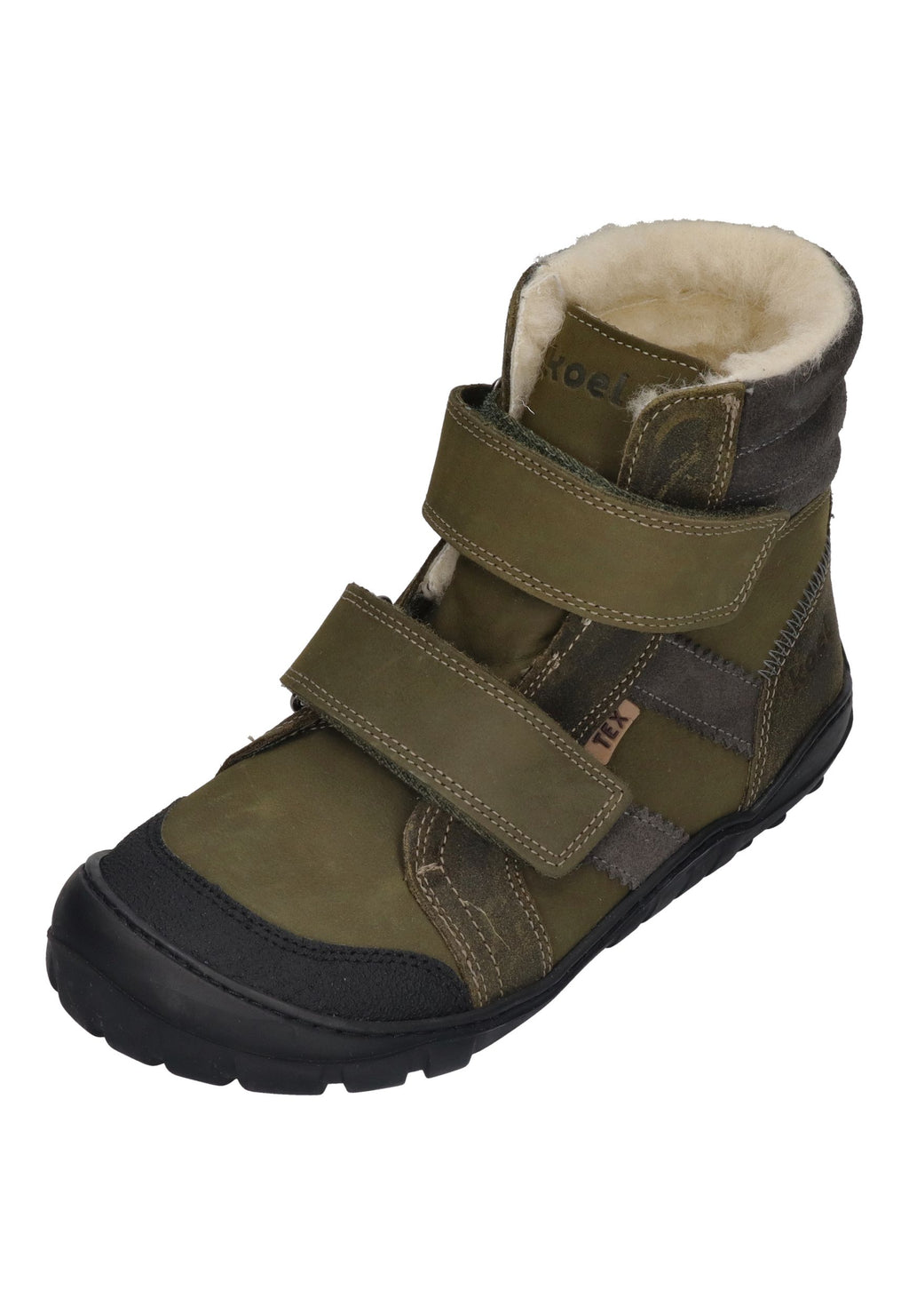 KOEL Barefoot Teenager Boots MILO 3.0 HYDRO WP khaki
