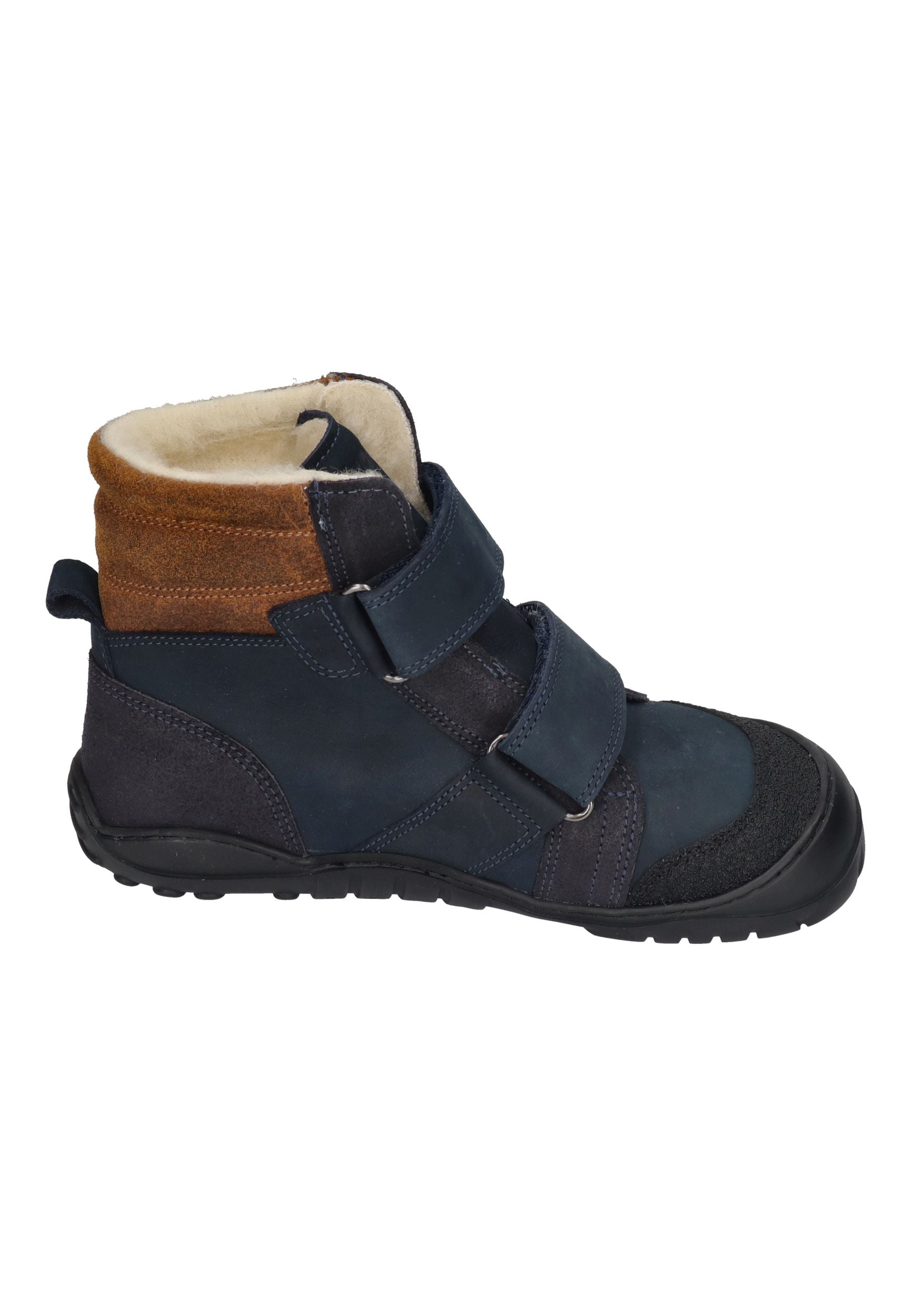 KOEL Barefoot Kinderstiefel - MILO 3.0 HYDRO WP navy cognac