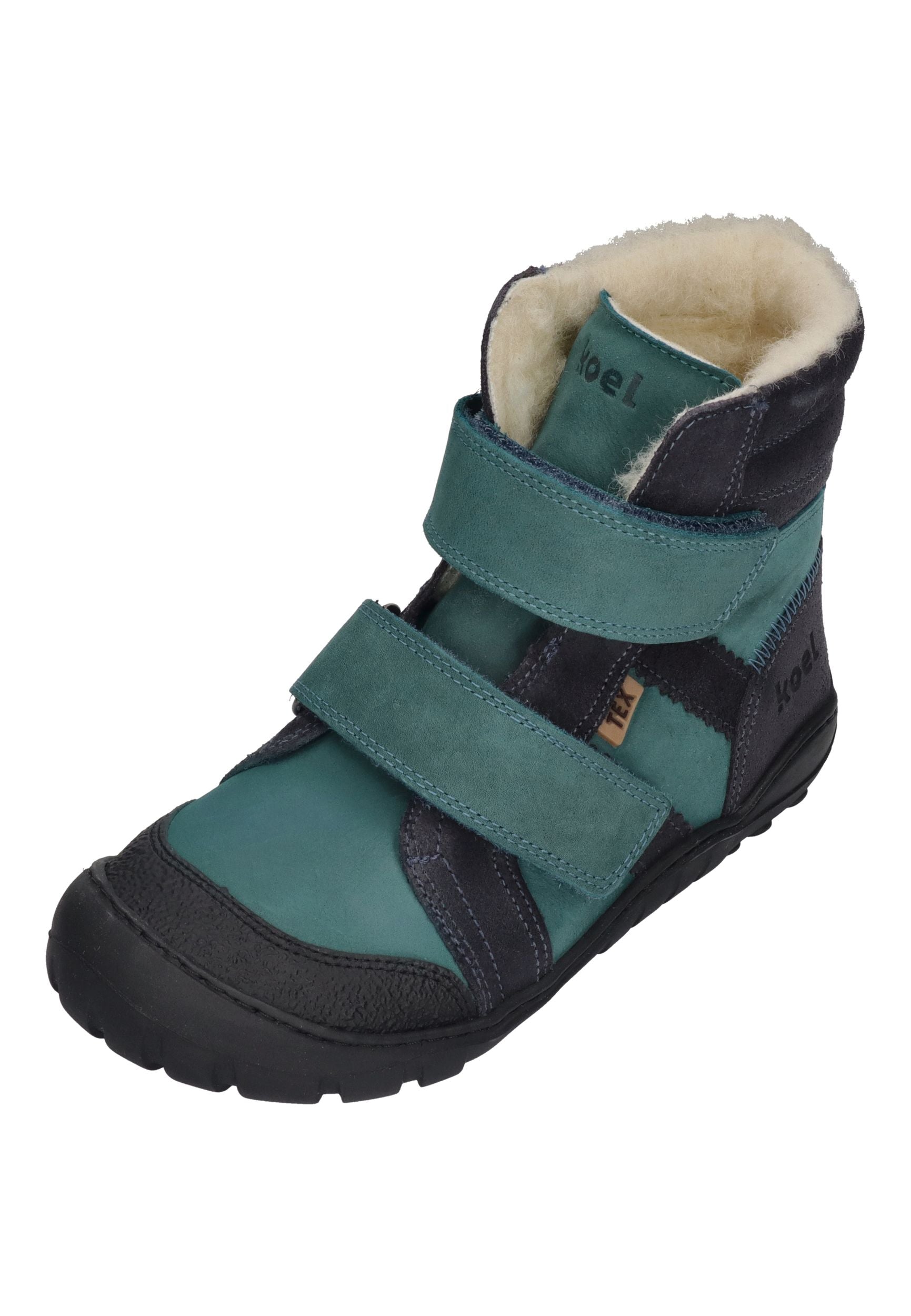 KOEL Barefoot Teenager Boots MILO 3.0 HYDRO WP turquoise