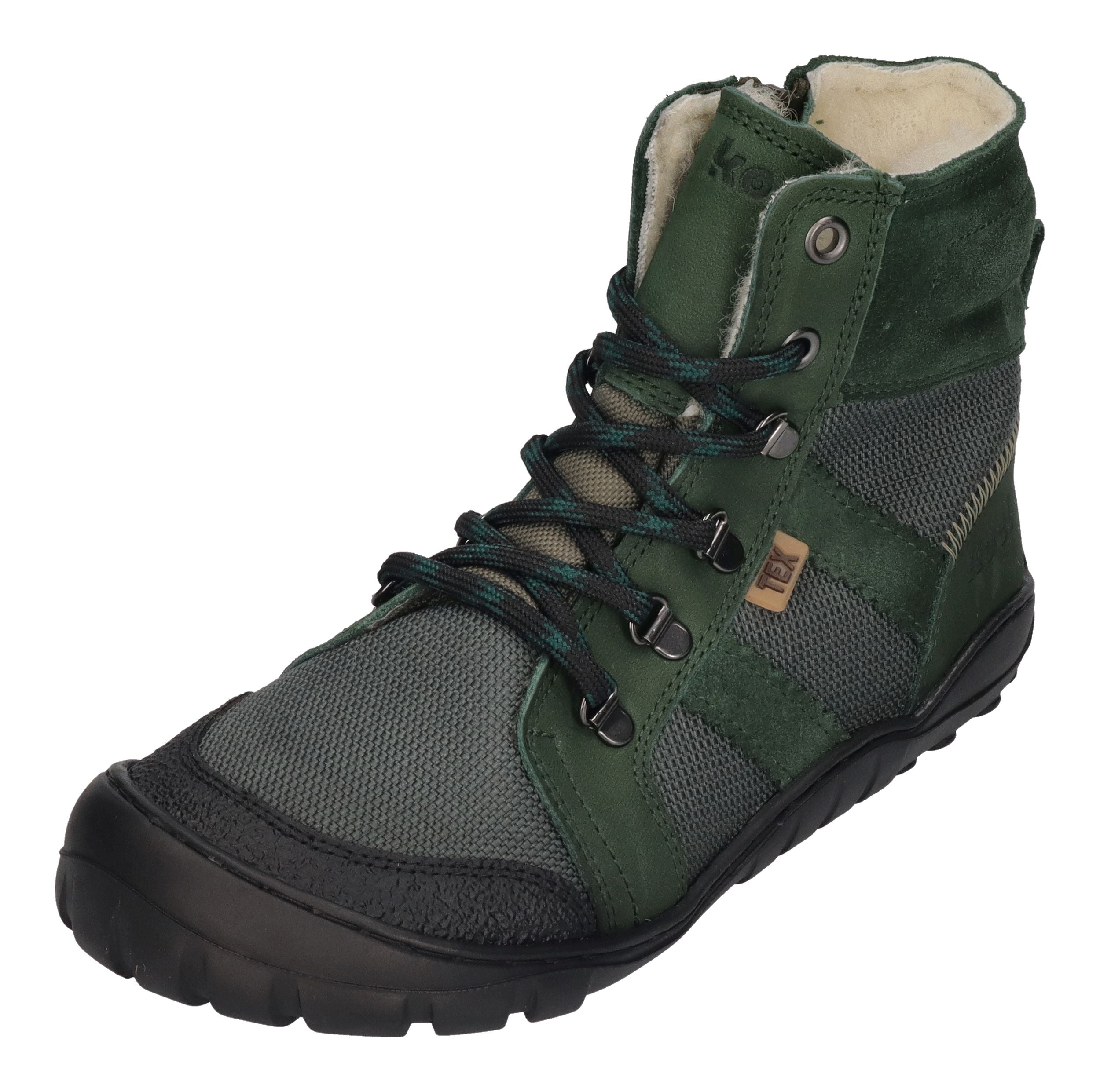 KOEL Barefoot Teenager Stiefel MILONI 2.0 HYDRO WP green