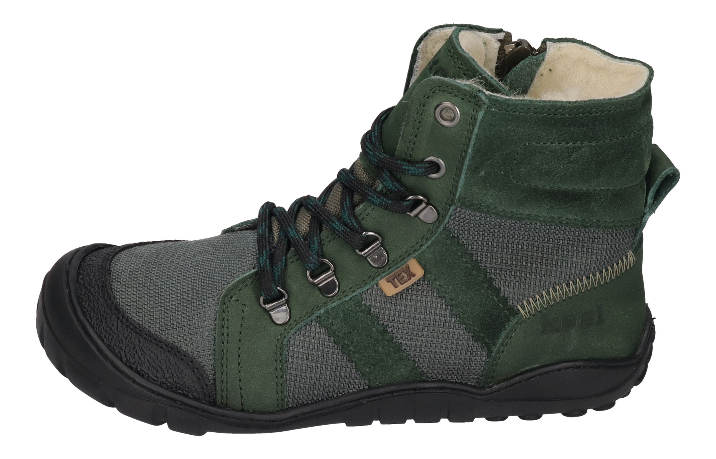 KOEL Barefoot Teenager Stiefel MILONI 2.0 HYDRO WP green