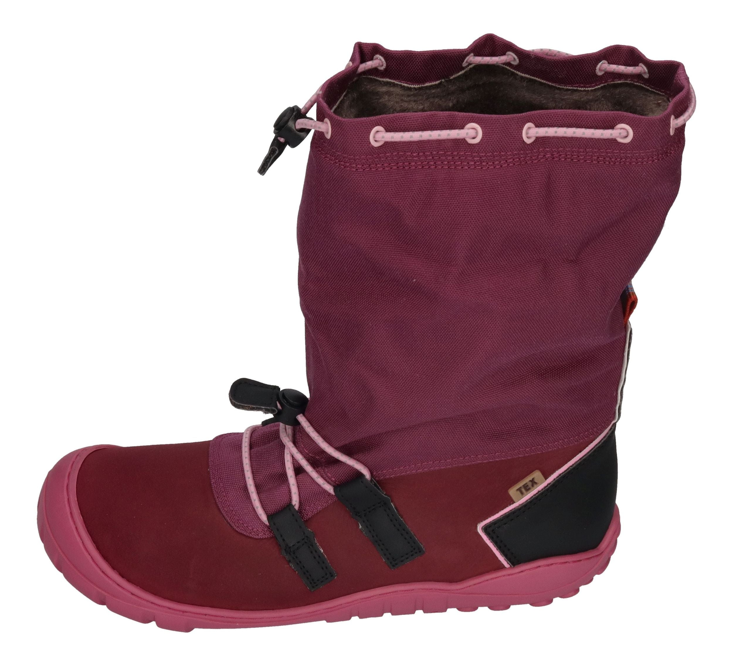 KOEL Barefoot Kinderstiefel - RANA WP LEX - bordo