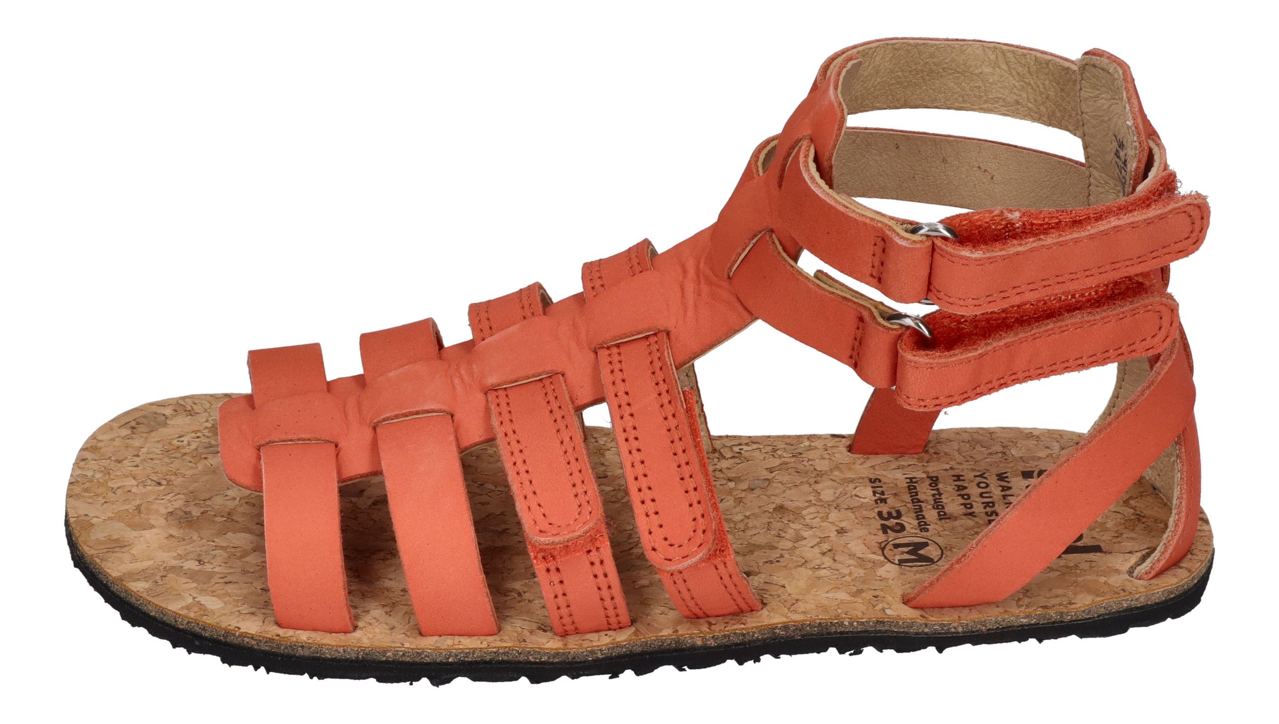 KOEL Barefoot - Teenager Sandalen - AURA LEATHER - coral