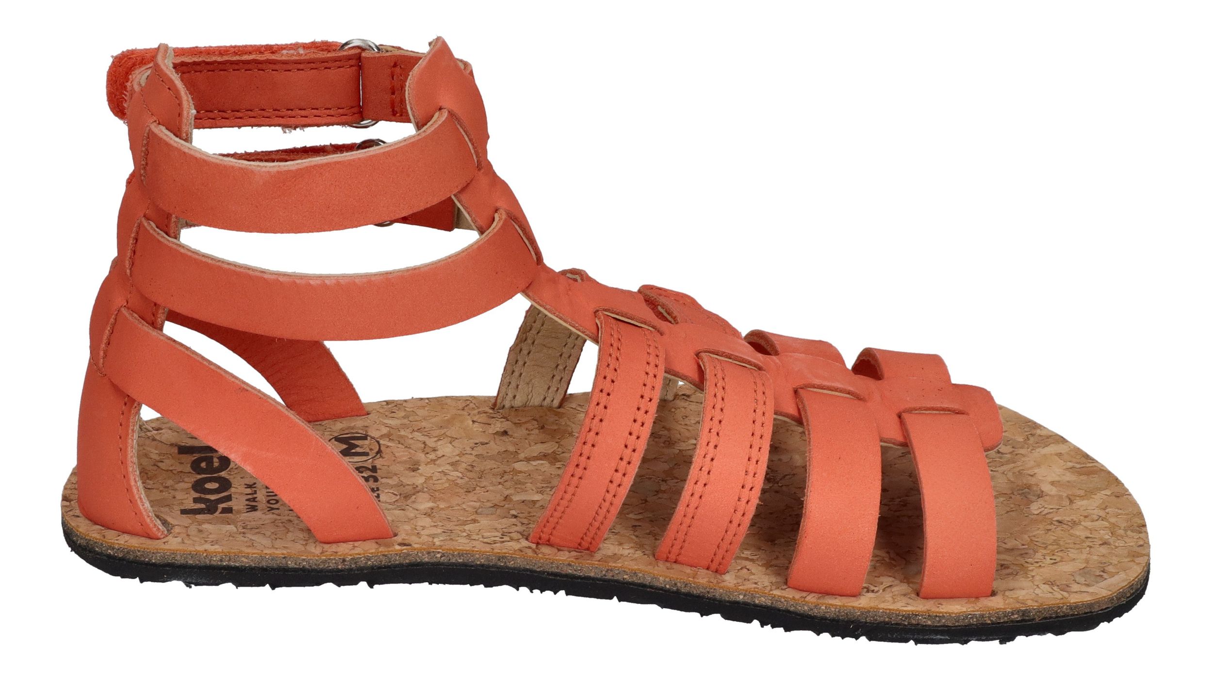 KOEL Barefoot - Teenager Sandalen - AURA LEATHER - coral