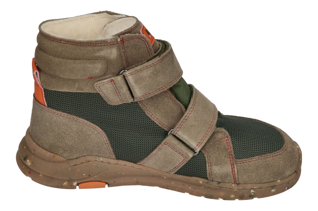 KOEL Barefoot gefütterte Kinder Sneakers SILAS TEX olive