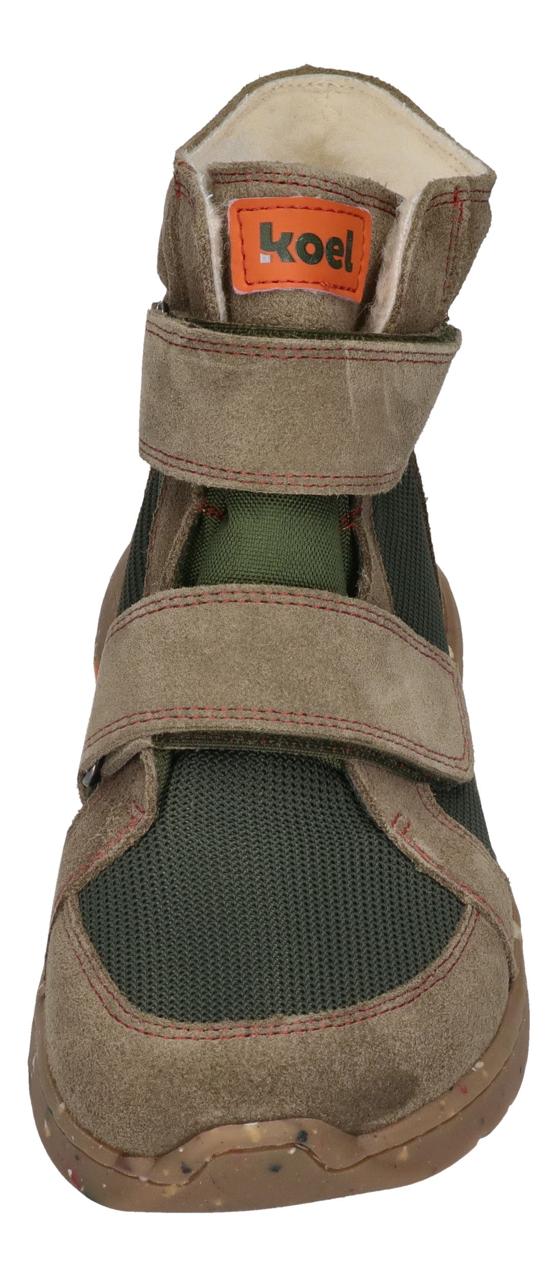 KOEL Barefoot gefütterte Kinder Sneakers SILAS TEX olive