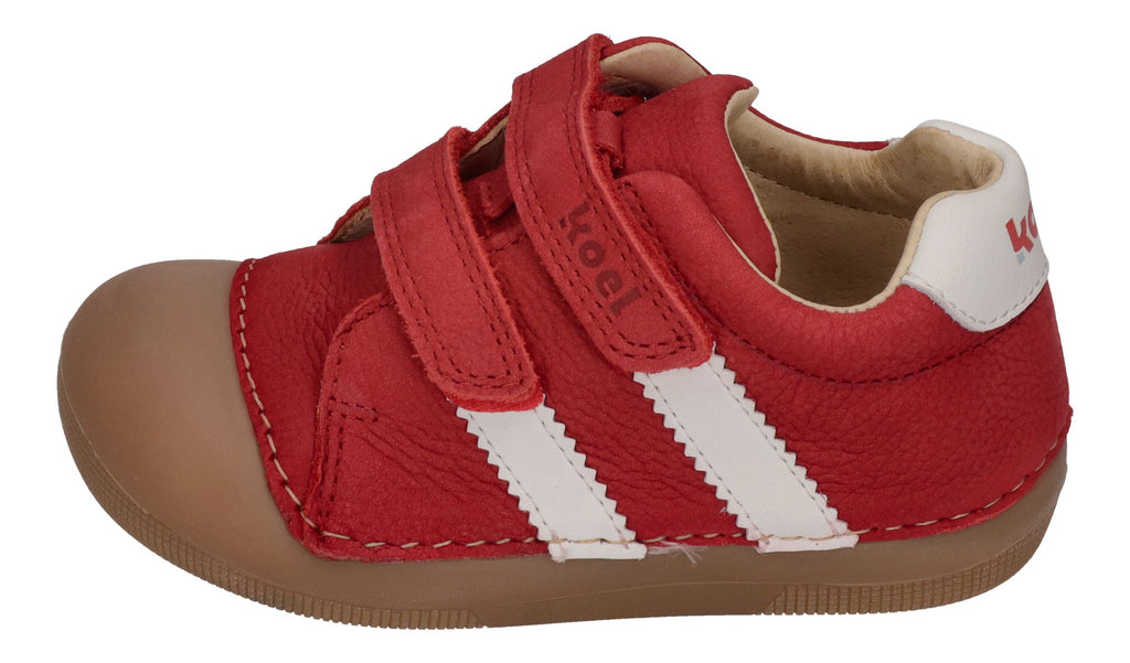 KOEL Barfuß Kinderschuhe Extra Weit ARCHIE LEATHER red