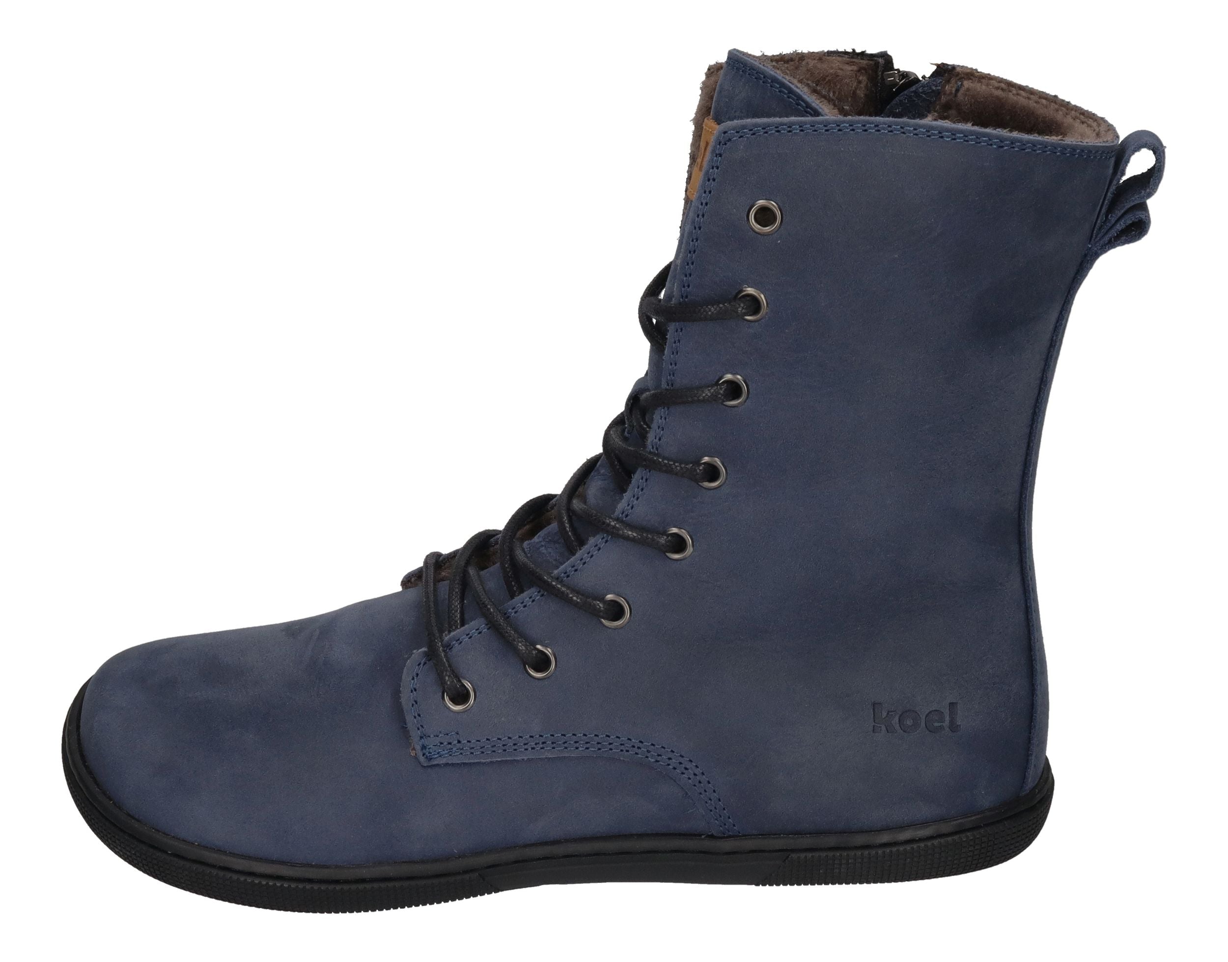 KOEL Damen Barefoot Booties - FARO LAMBSWOOL - blue