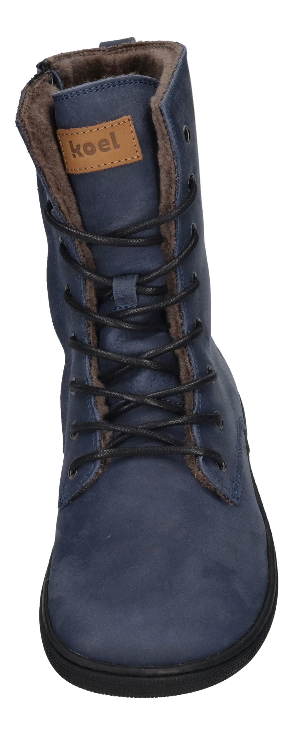 KOEL Damen Barefoot Booties - FARO LAMBSWOOL - blue