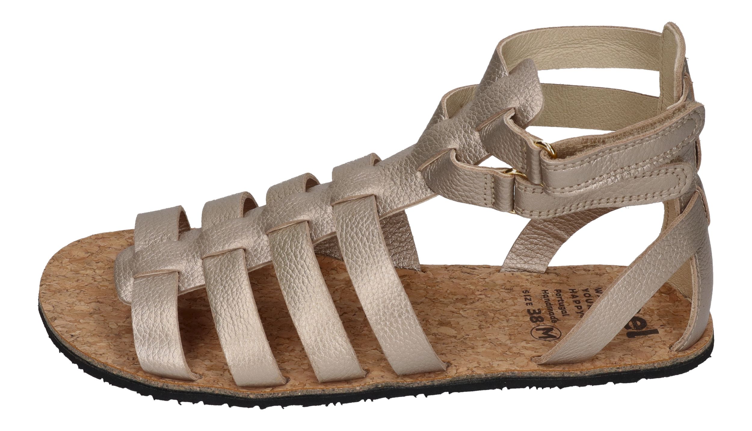 KOEL Damen Barfuß Sandale ARRIAUS METALIC champagne