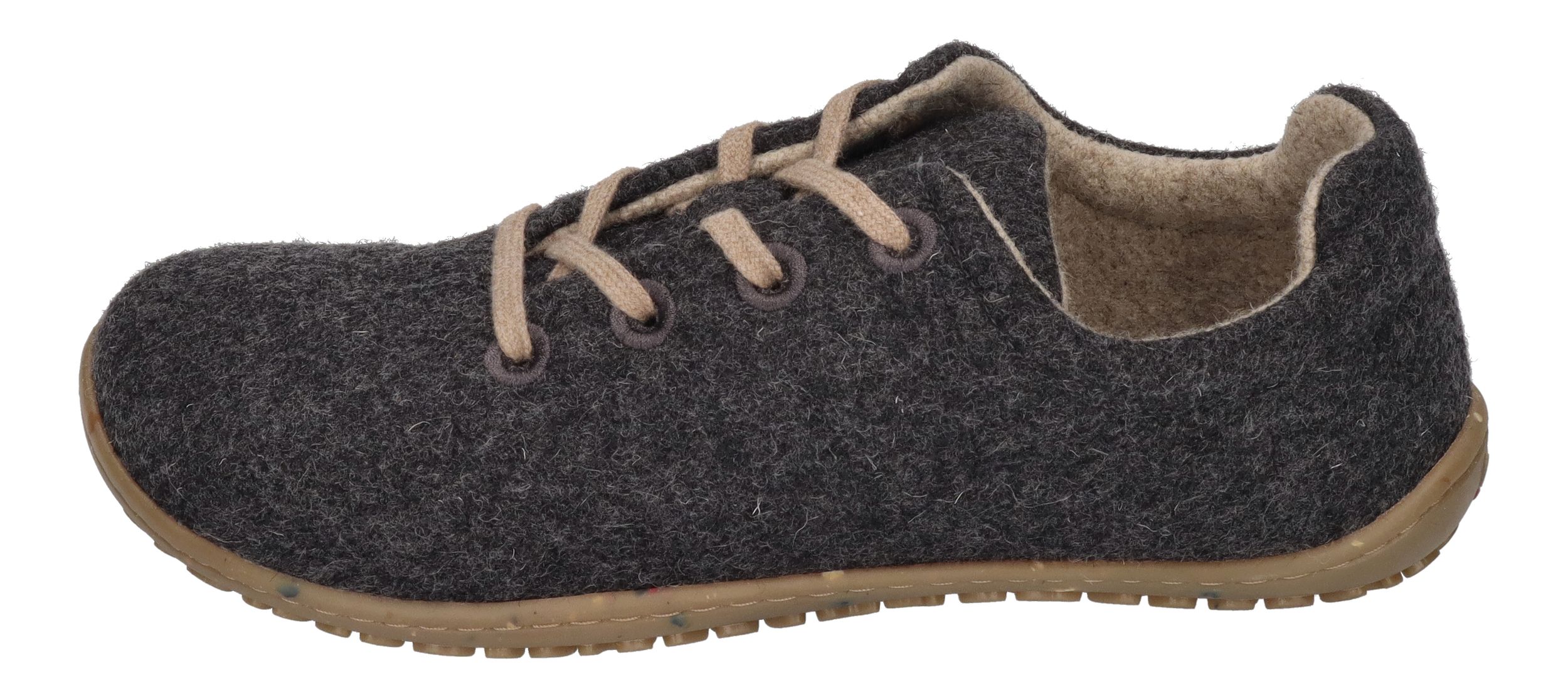 KOEL Unisex Barfußschuhe Sneakers INES ECO MERINO dark grey