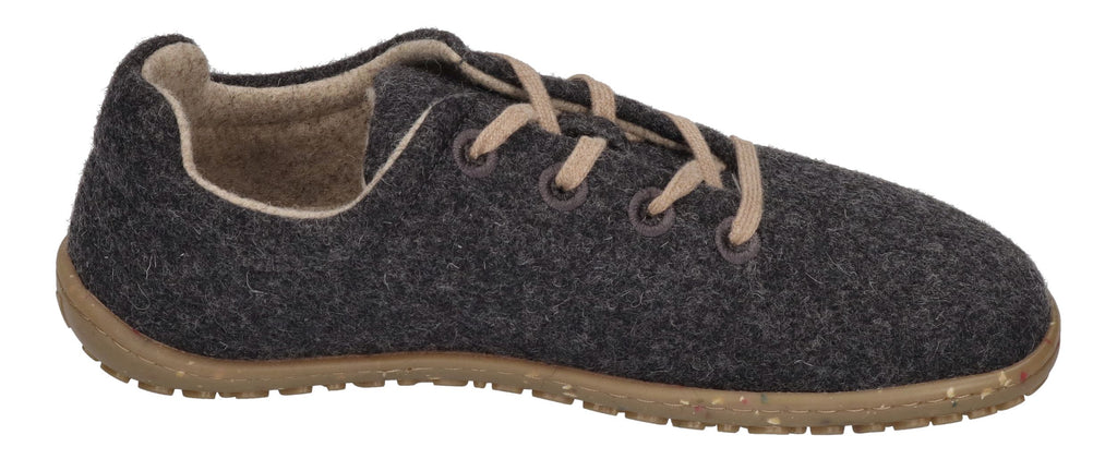 KOEL Unisex Barfußschuhe Sneakers INES ECO MERINO dark grey