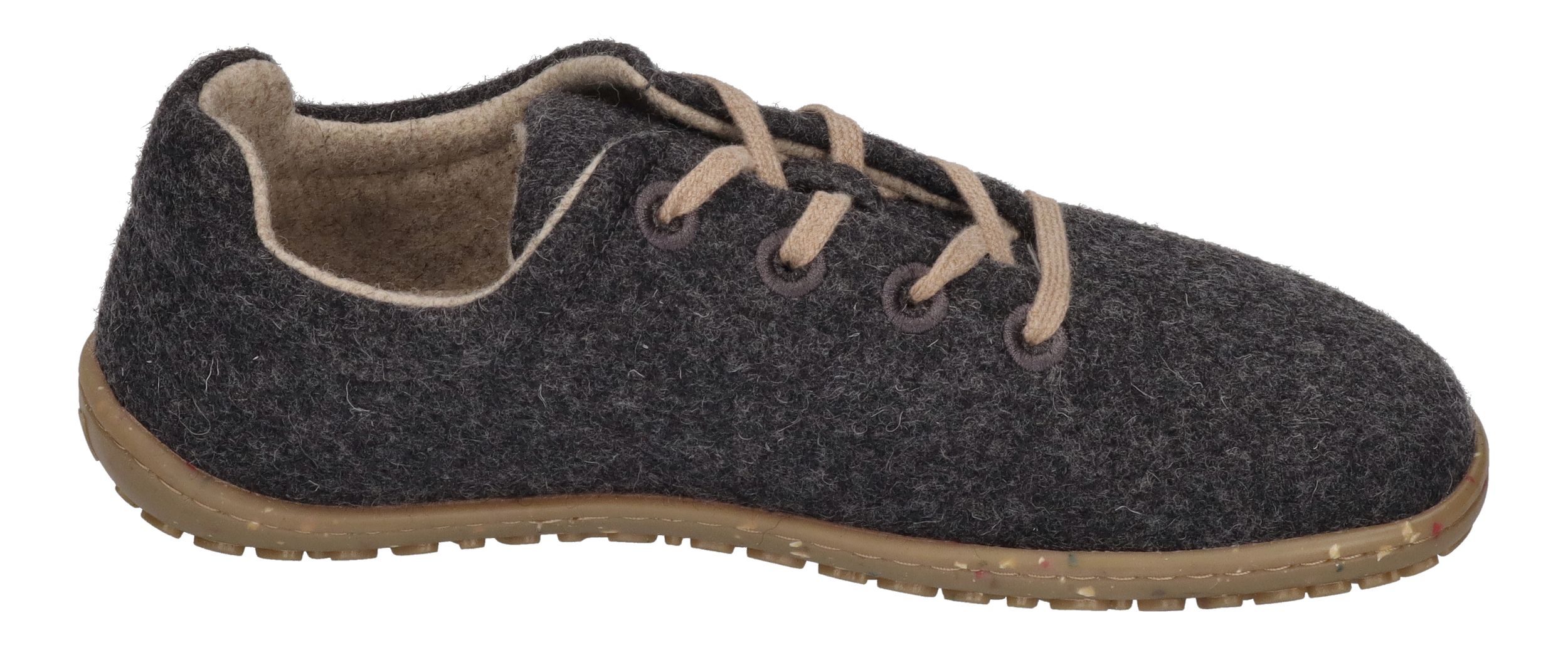 KOEL Unisex Barfußschuhe Sneakers INES ECO MERINO dark grey
