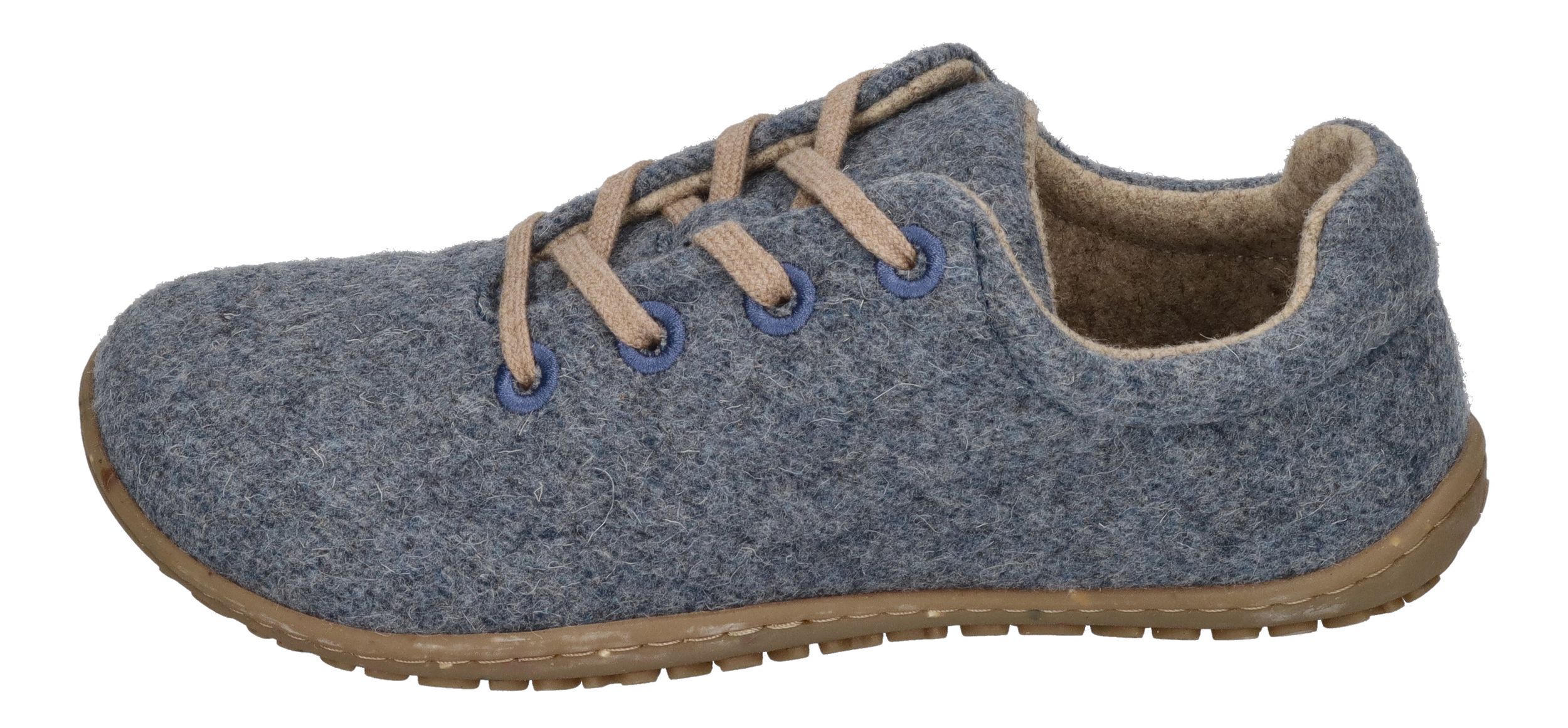 KOEL Damen Barfußschuhe Sneakers INES ECO MERINO jeans