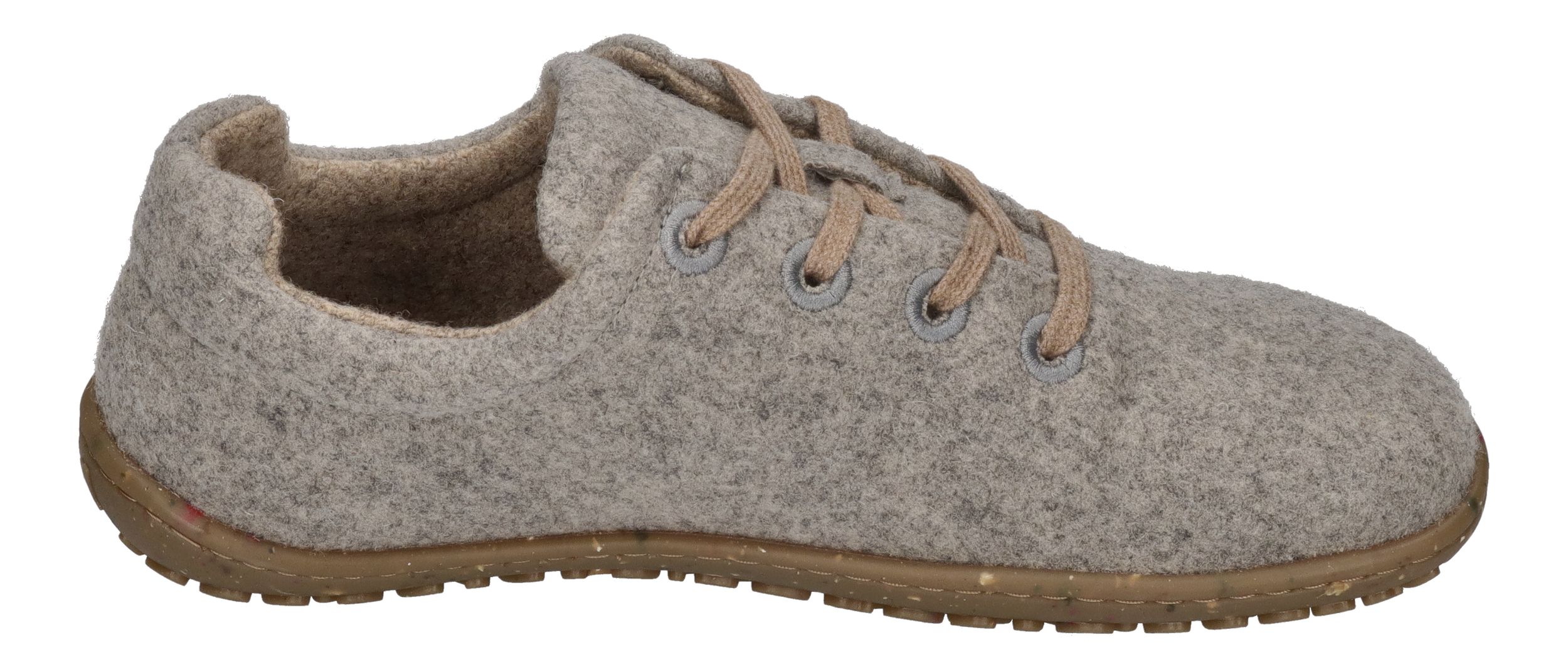 KOEL Damen Barfußschuhe Sneakers INES ECO MERINO light grey