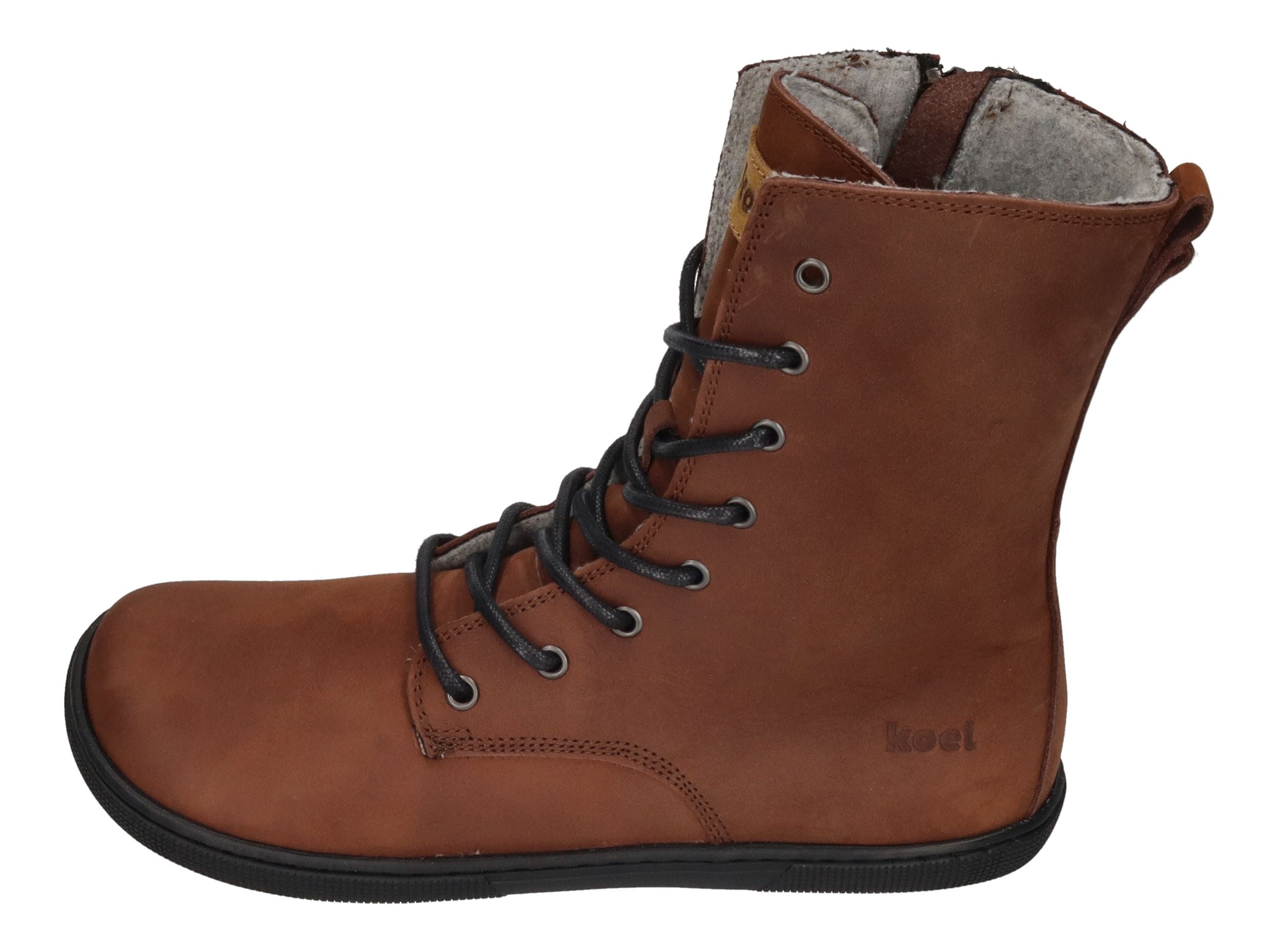 KOEL Damenschuhe Barefoot Booties FARO MERINO choco