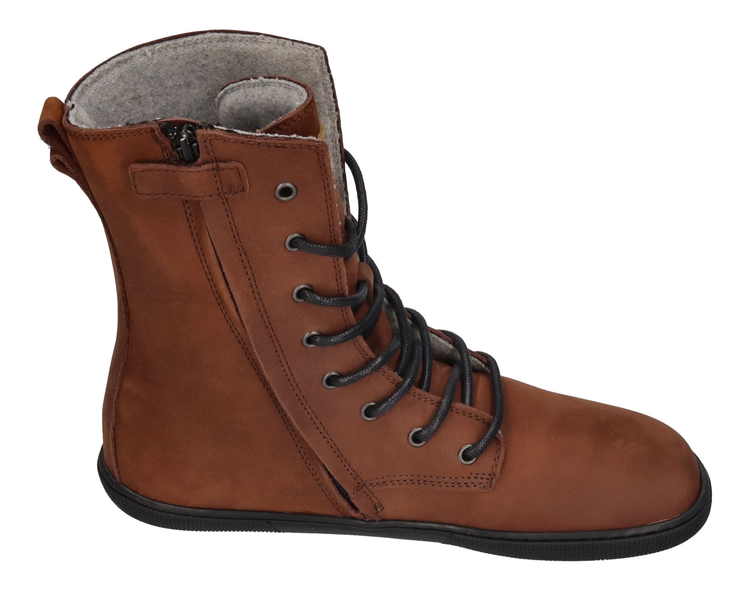 KOEL Damenschuhe Barefoot Booties FARO MERINO choco