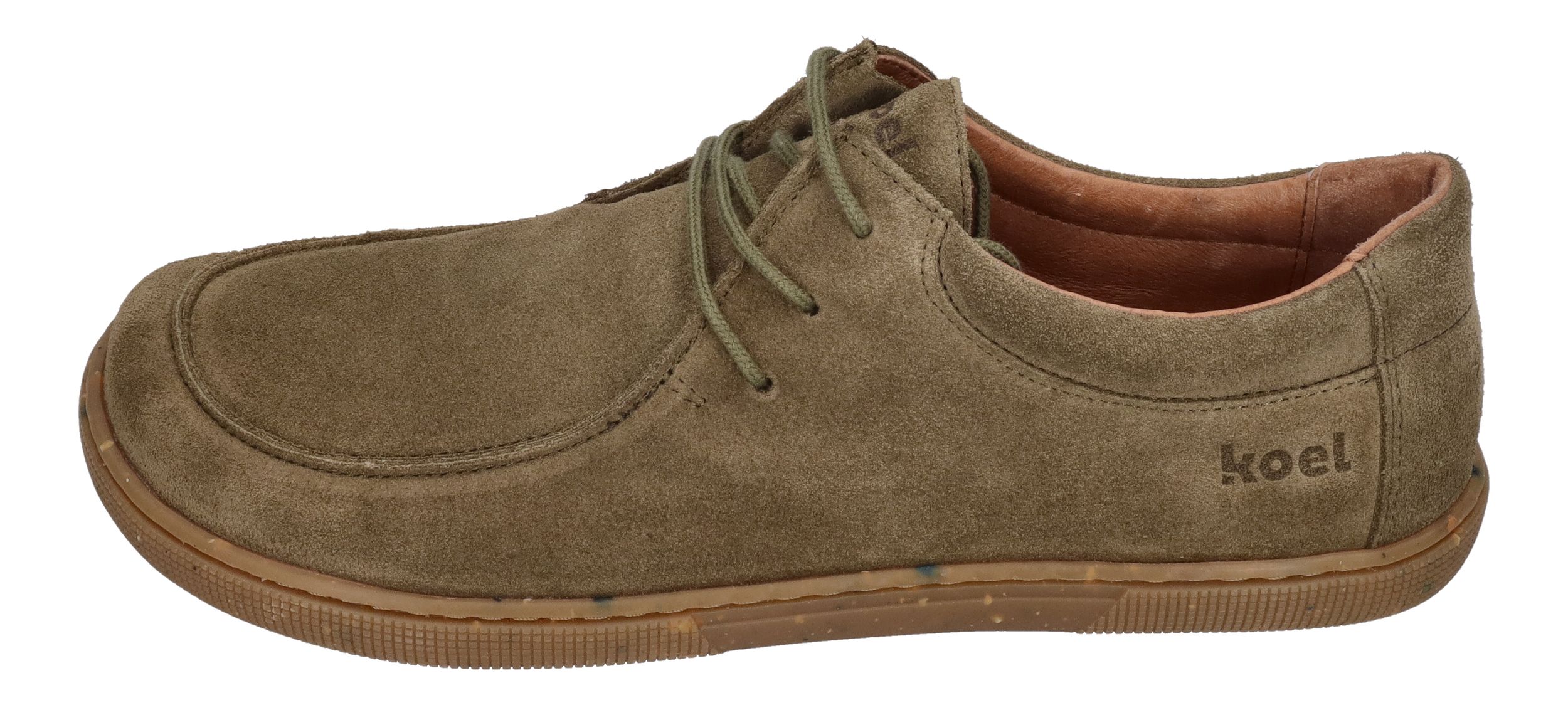 KOEL Damenschuhe Barefoot Schnürschuhe FAGO SUEDE olive