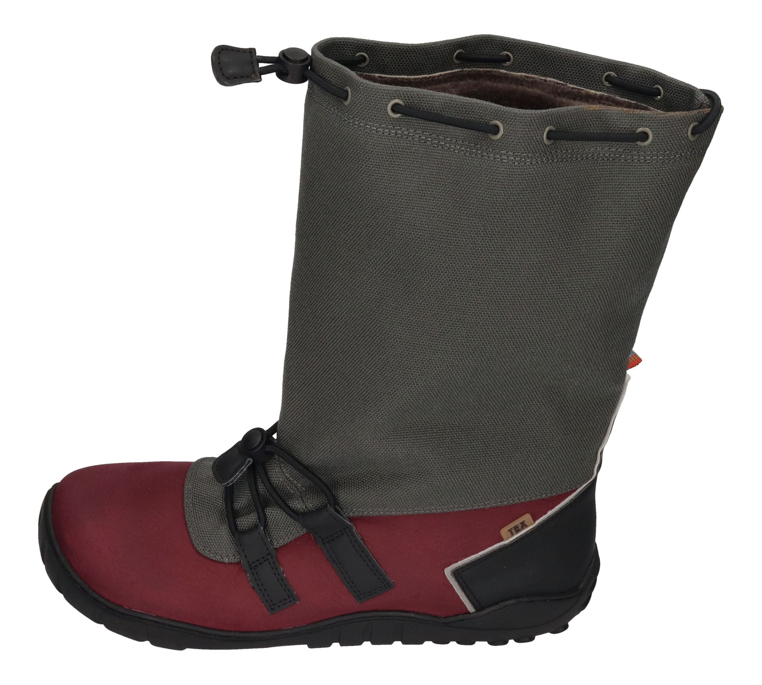 KOEL Damenschuhe Barefoot Stiefel RANA TEX LEGION bordo