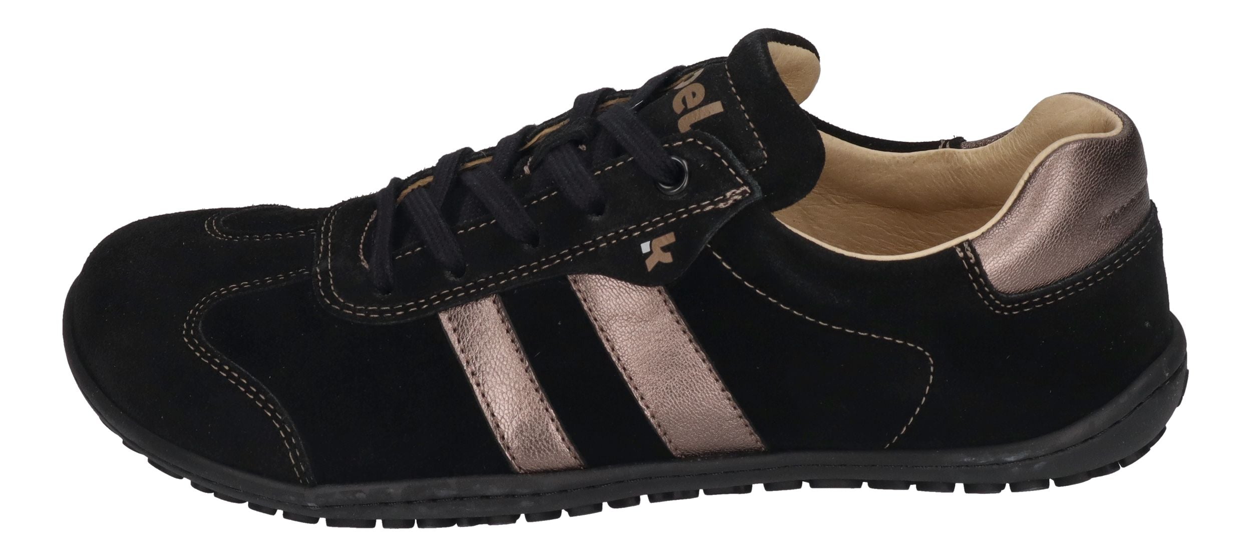 KOEL Damenschuhe Barfuß Sneakers ILA SUEDE - black bronze